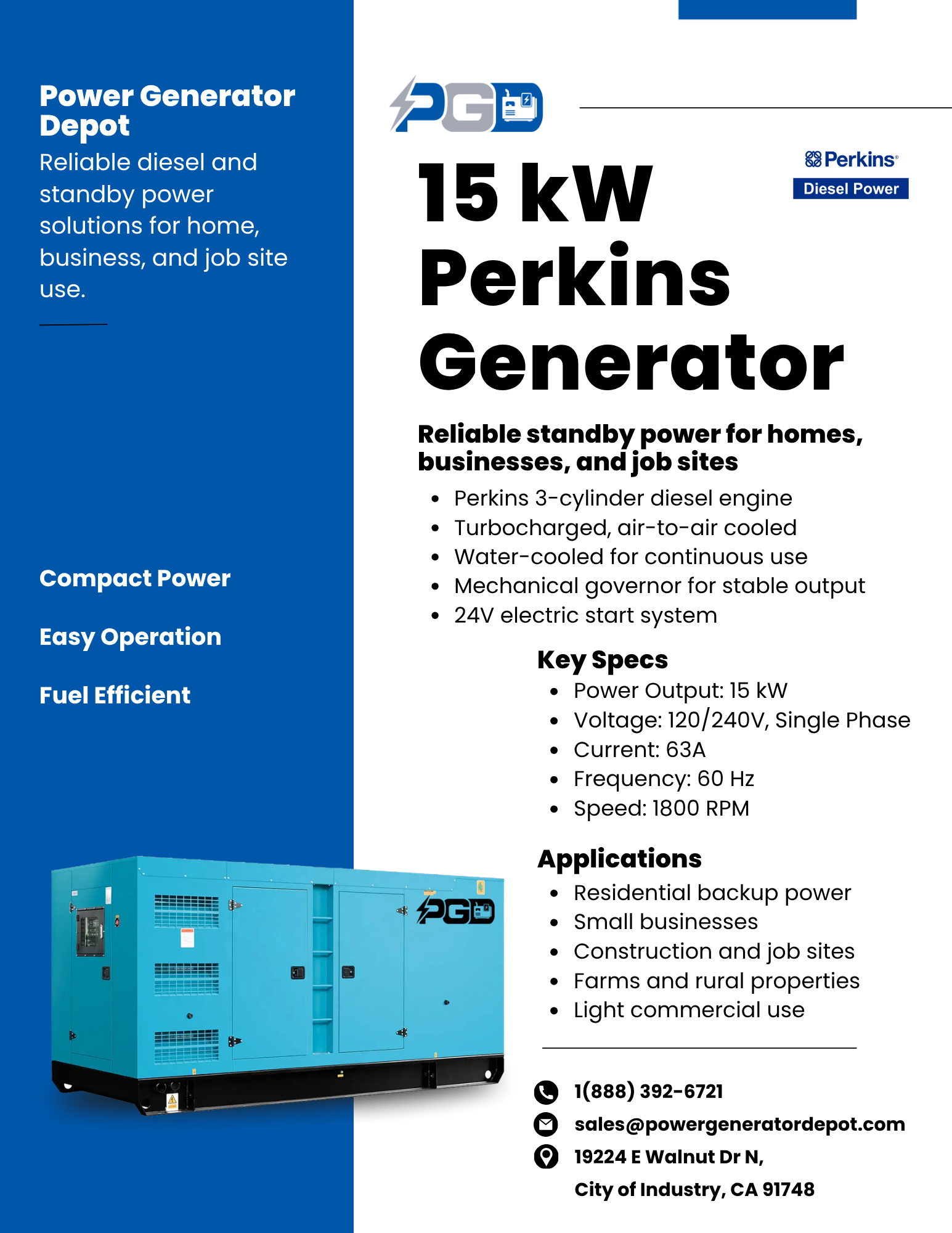 15 kW Flyer Made for PGD