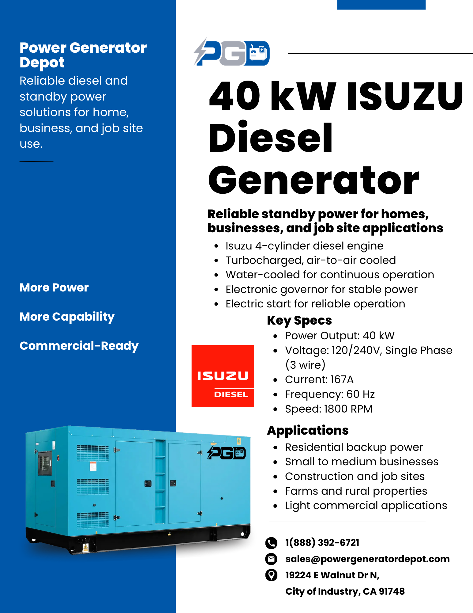 40 kW Flyer Made for PGD
