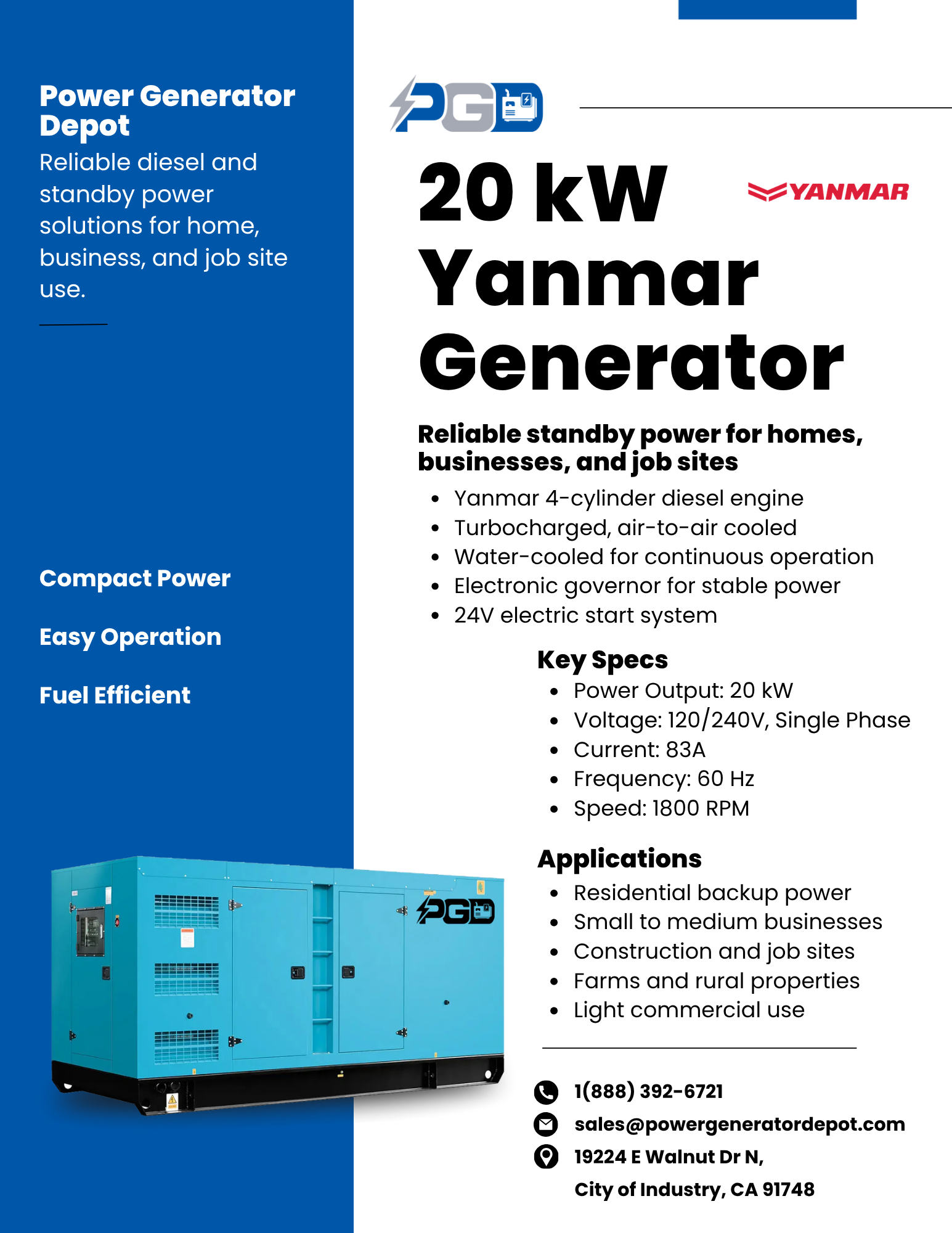 20 kW Flyer Made for PGD