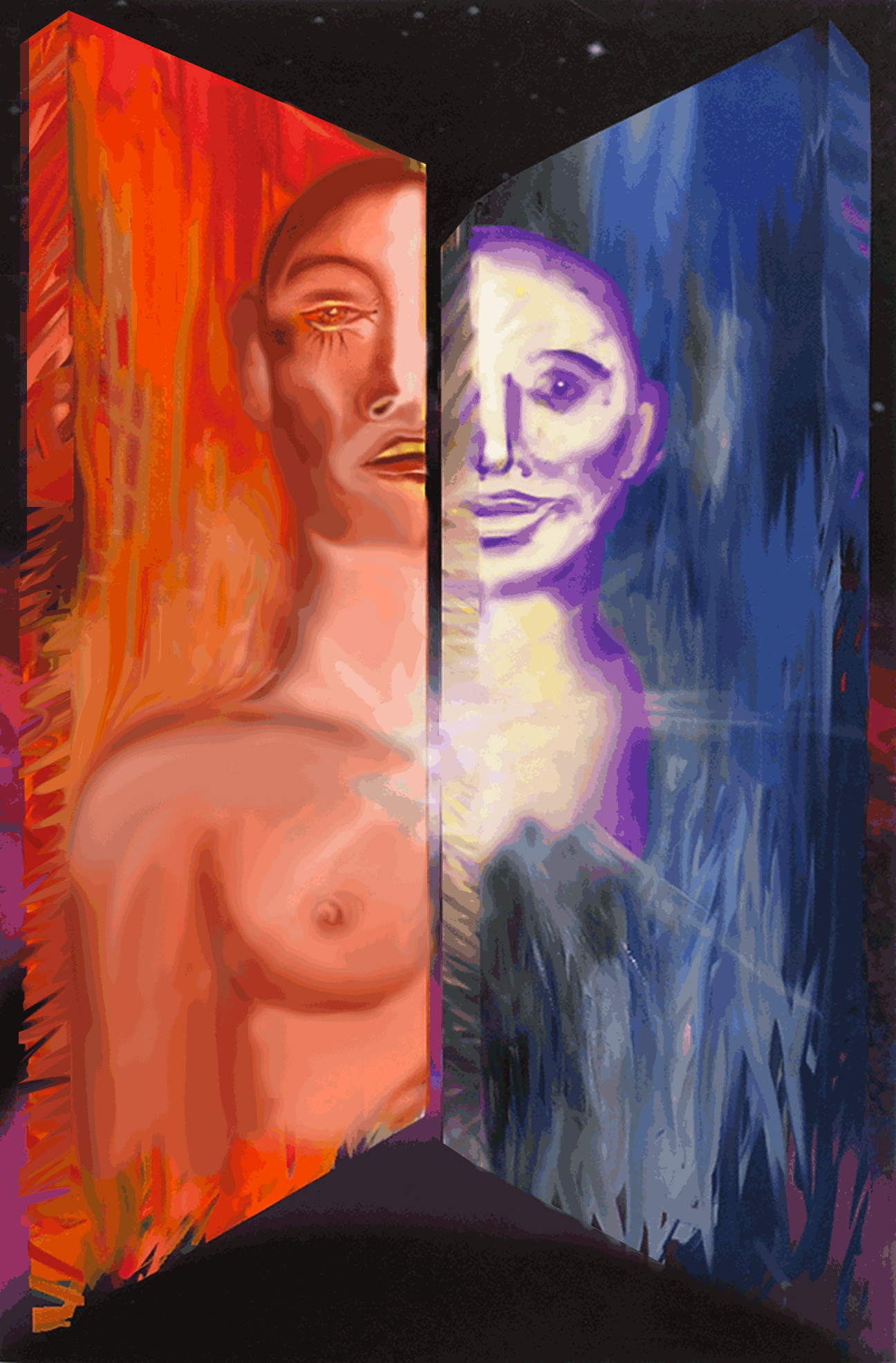 MIND BEHIND HOTEL CALIFORNIA 2019 - 17 x 11 in - Sketching down in digital pencil - A reflection to the mind behind Hotel California Lyrics by The Eagles. A journey from need to light.