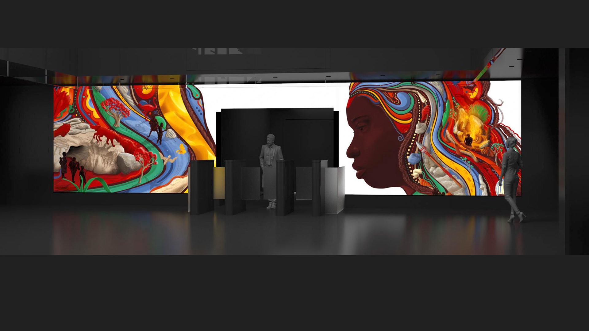Previsualization and content development for LED video wall