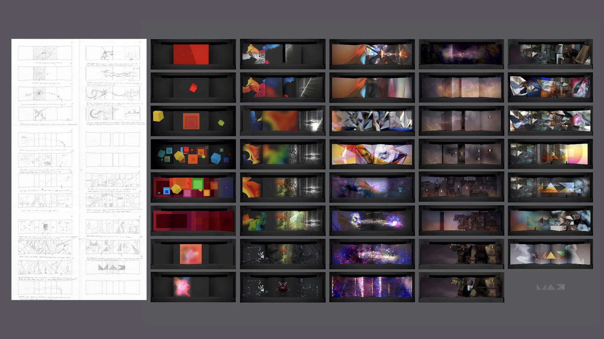Storyboards for Adobe MAX Creativity Conference