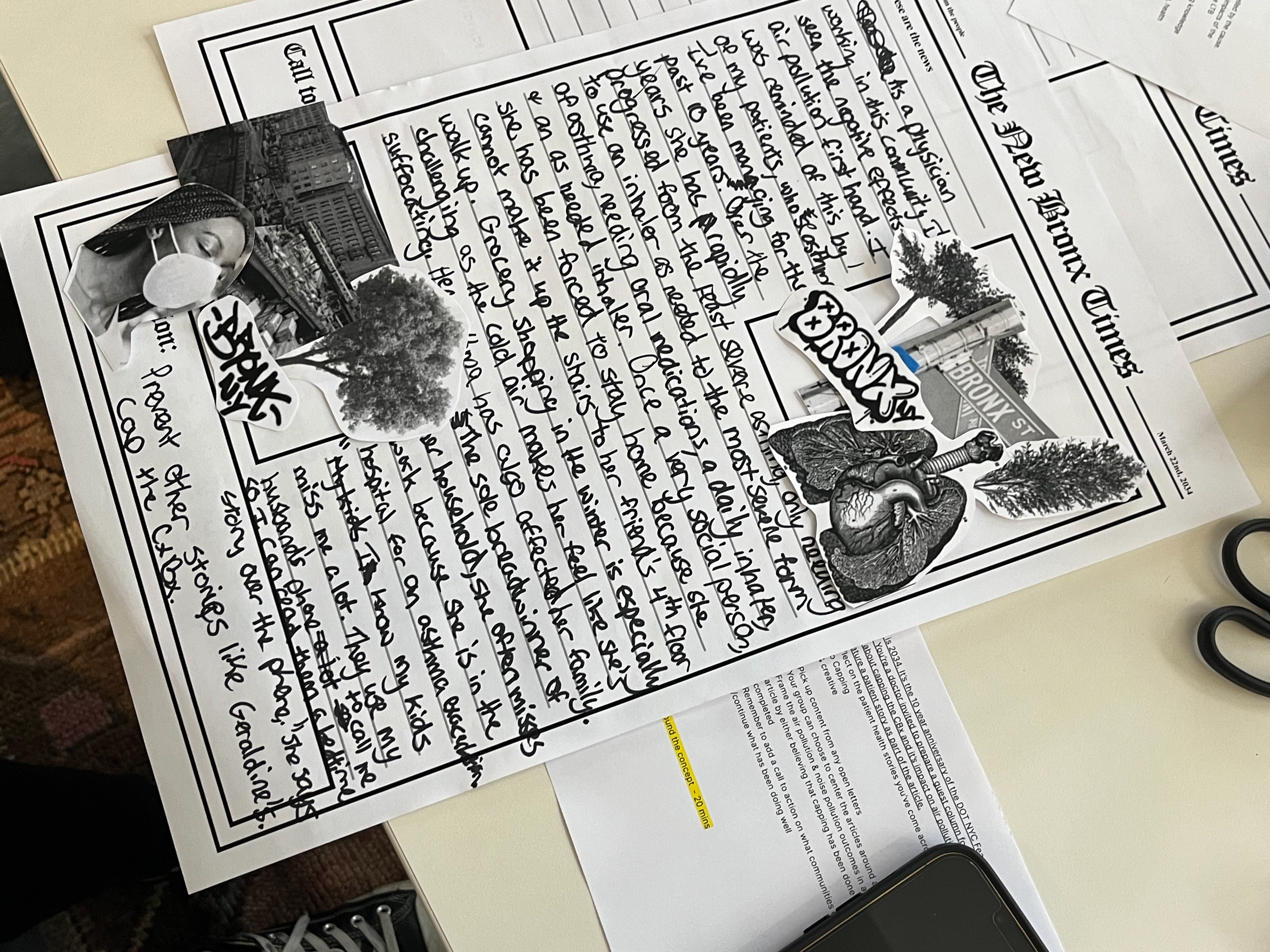 Team work with Newspaper