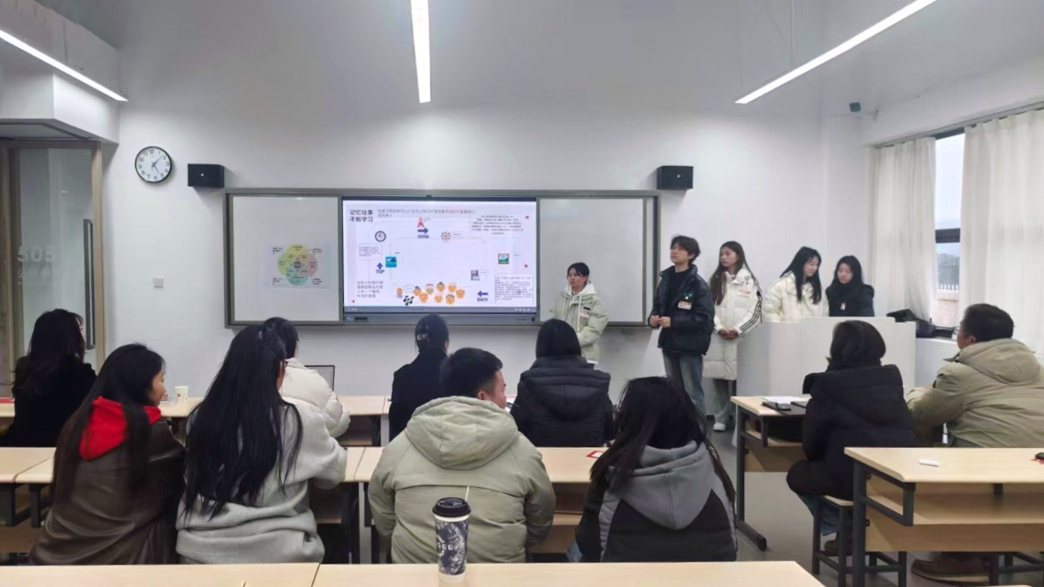 Students presenting their solutions