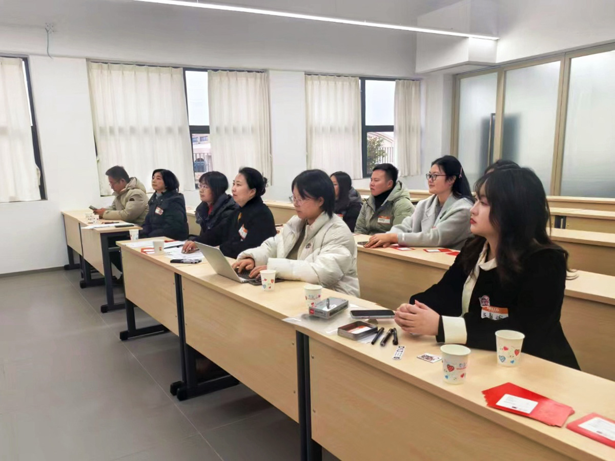 Leaders listening to the student's presentation