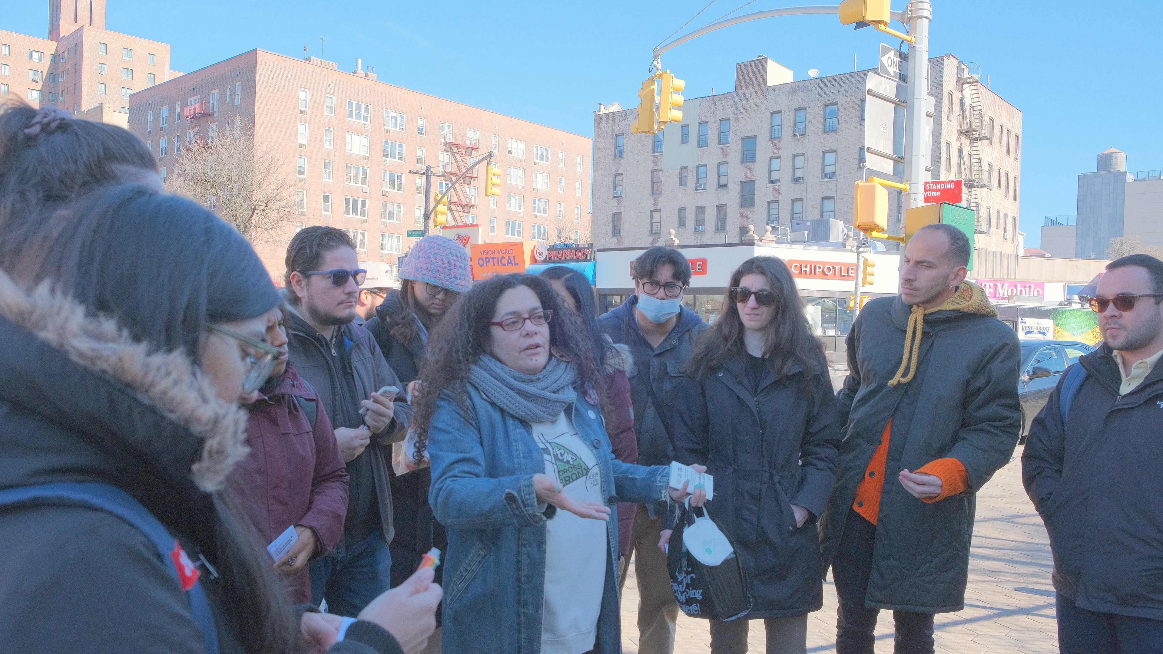 Nilka Martell, the leader of LBX, introducing the history of CBE area