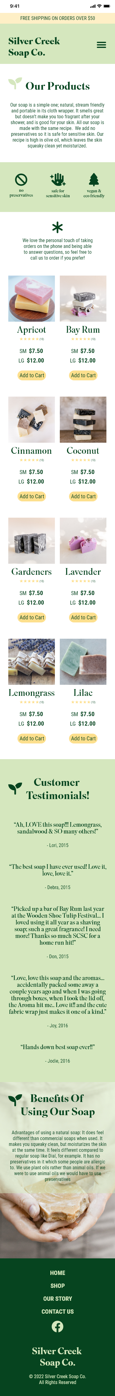 mobile shop page