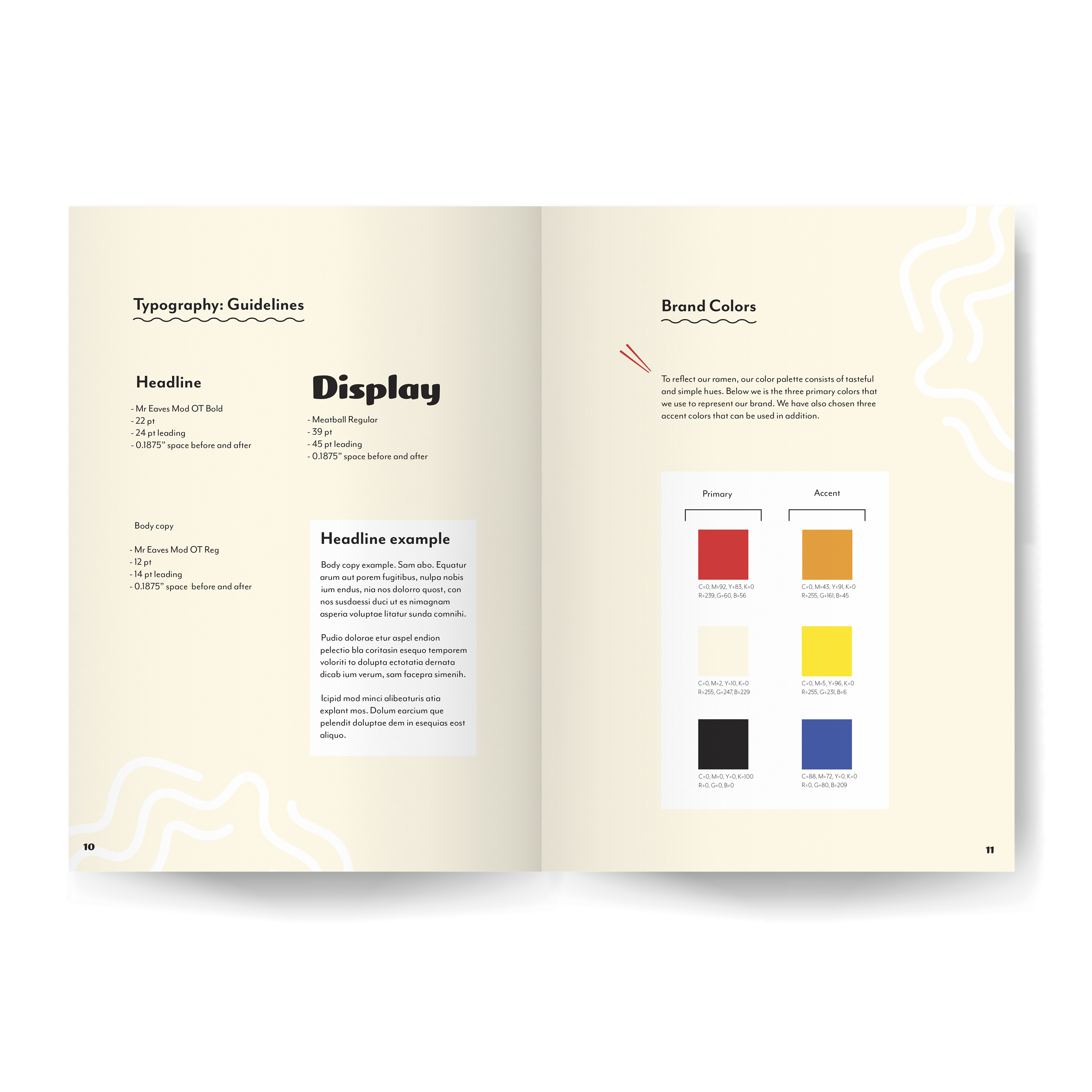 typography guidelines & color