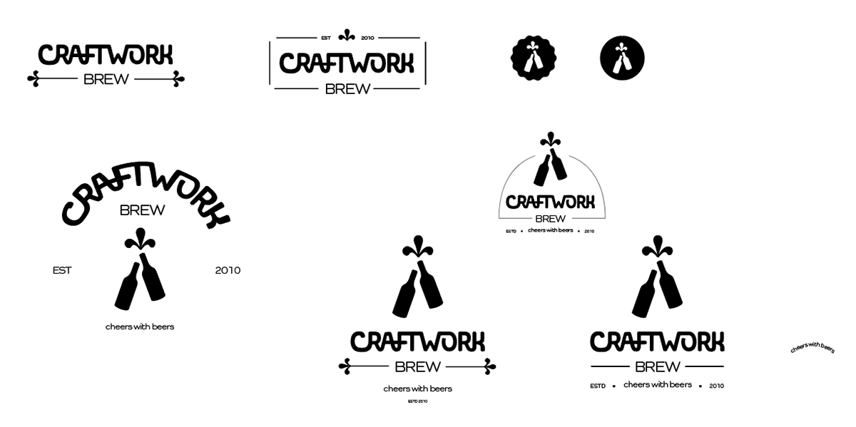 logo variation sketches