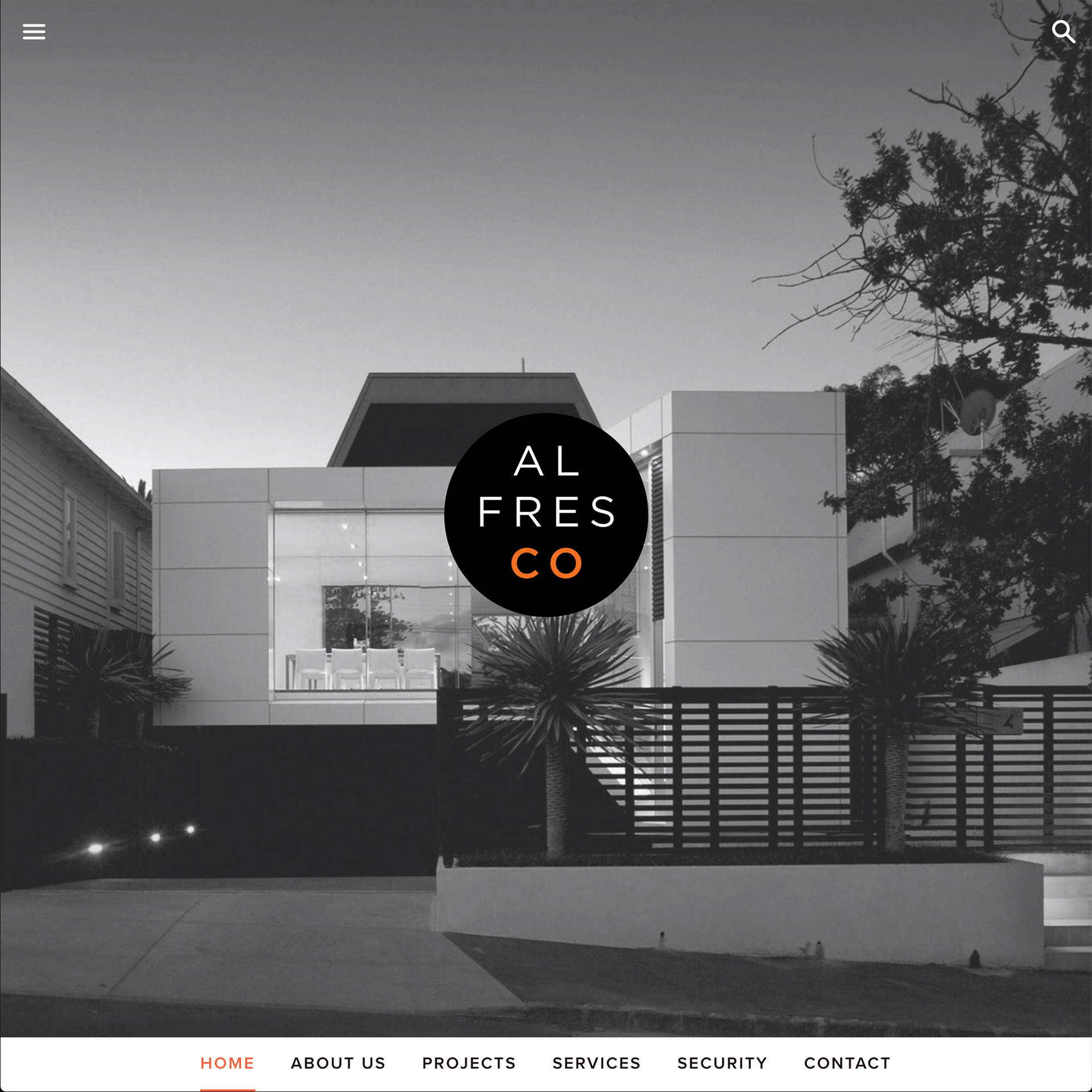 alfresco property services Shopify website