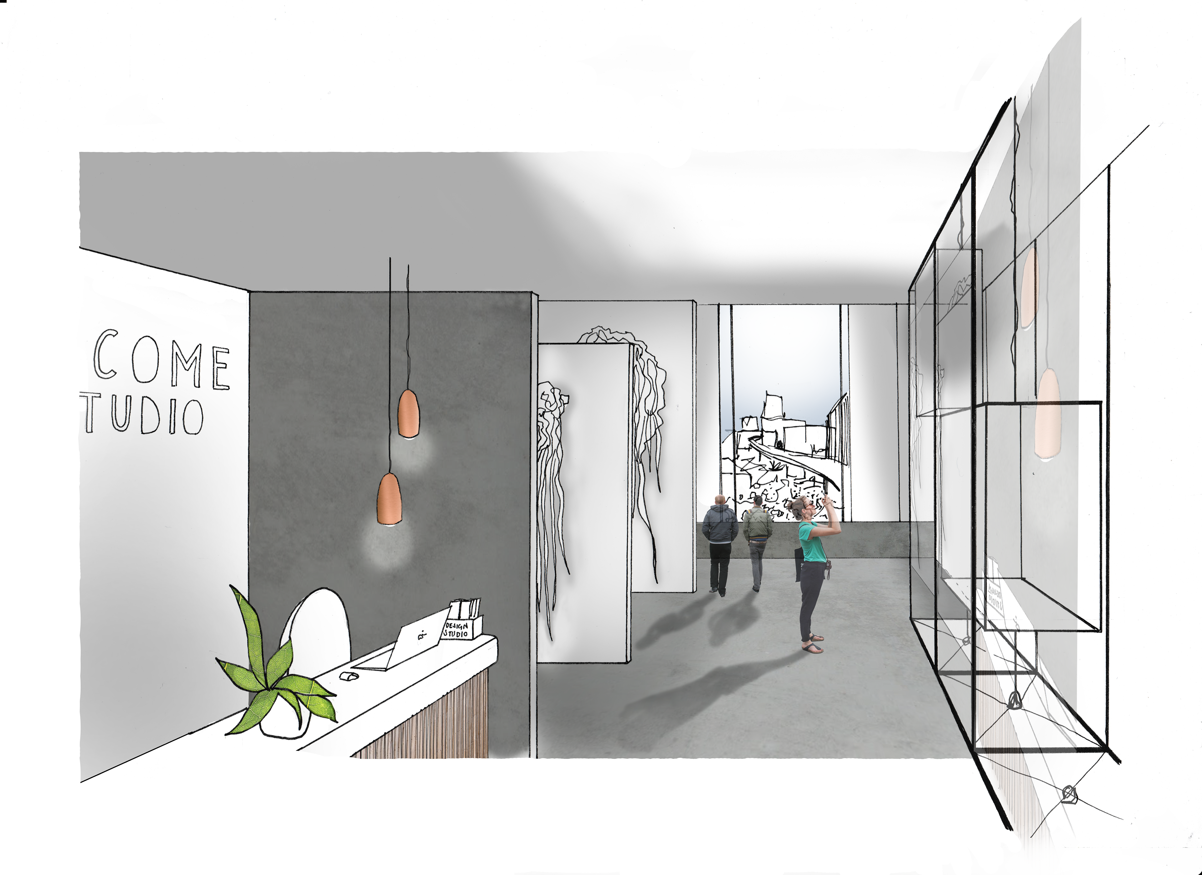 Main Entrance into Exhibition at Ground Level