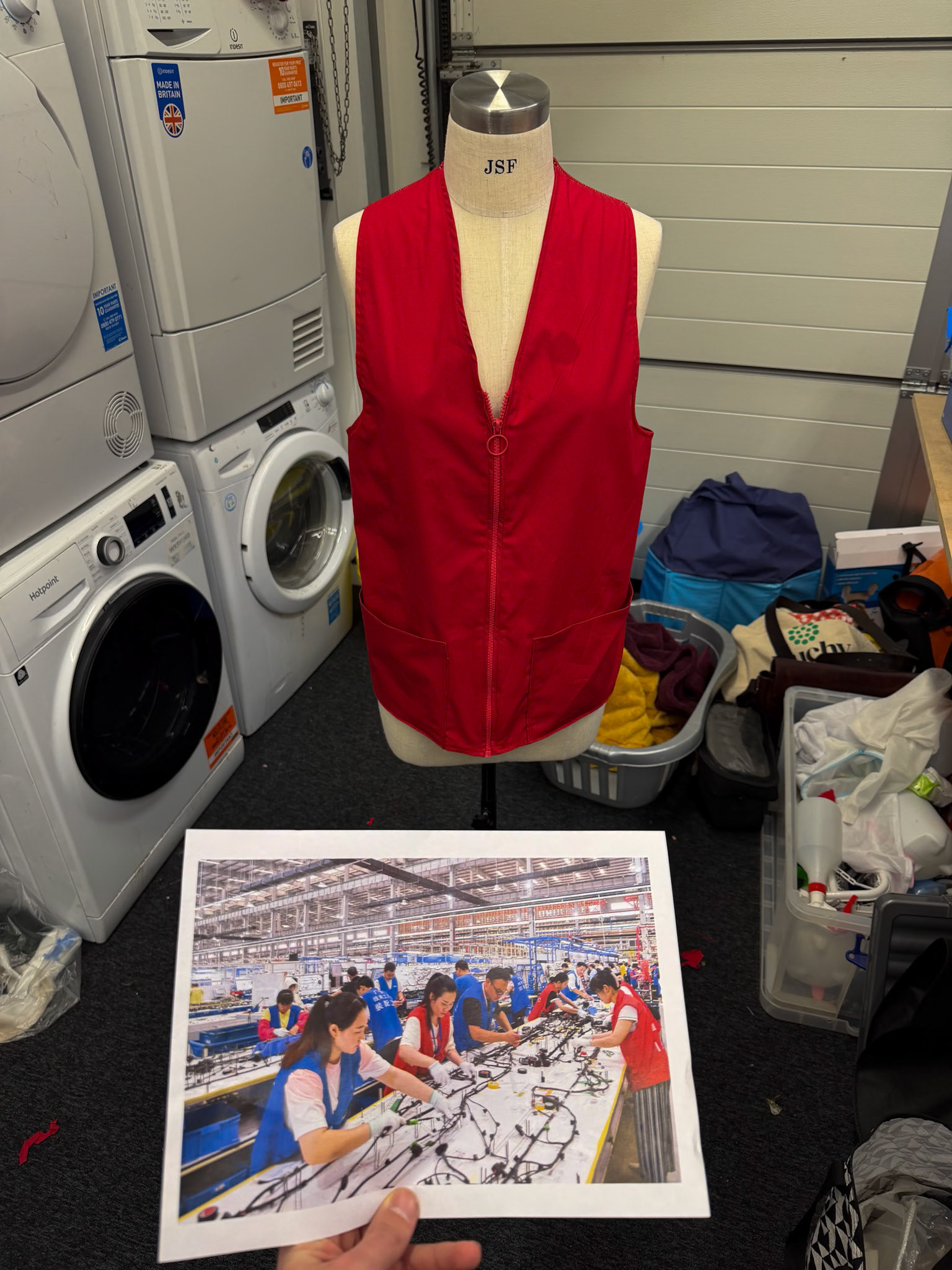 Chinese Factory Worker Vest