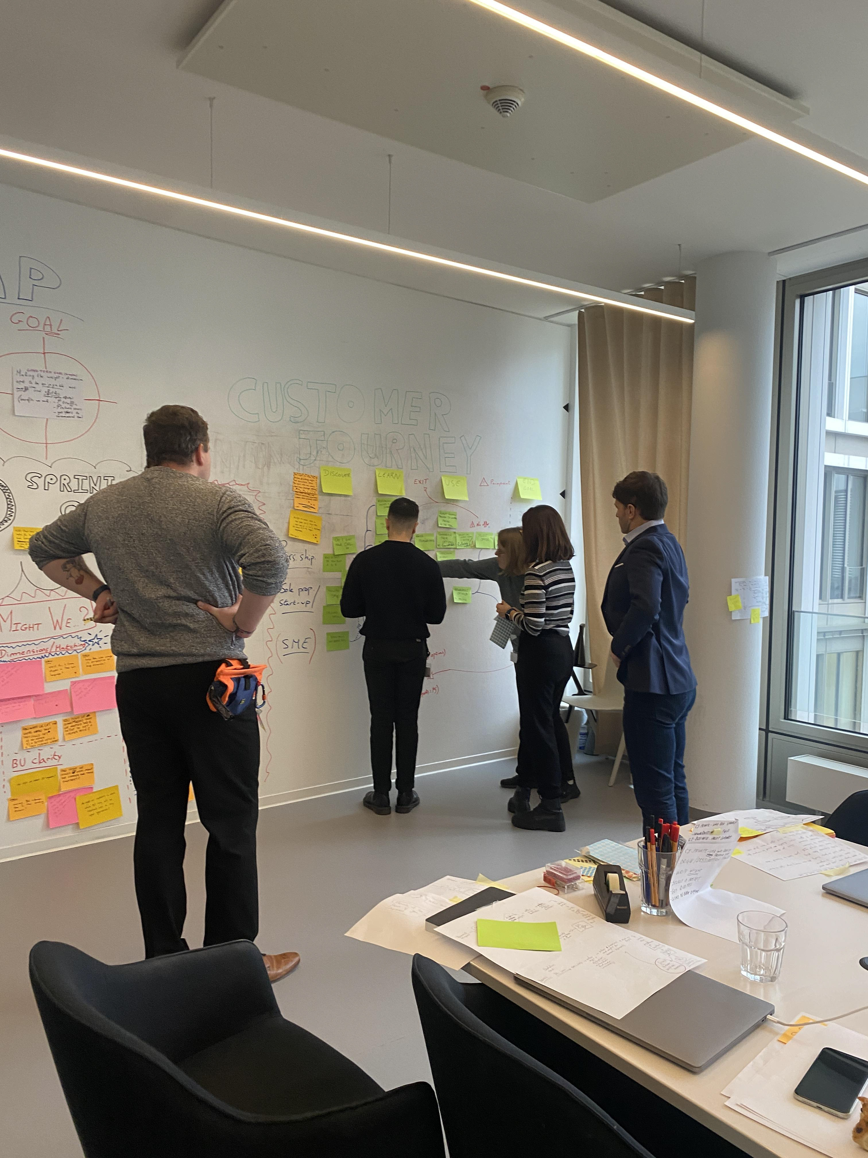 Note n Map exercise to reinvent our User Journey based upon our opportunity areas and segments