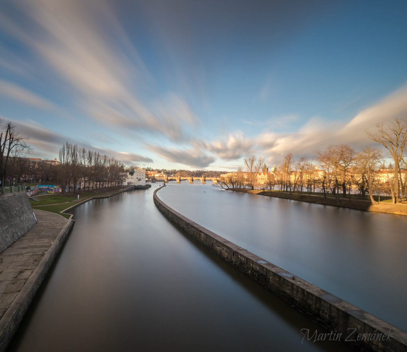 Výhled z mostu Legií