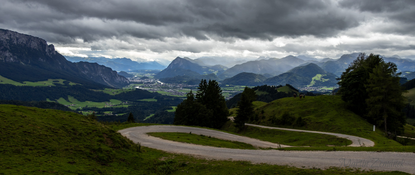 Walchsee - Výhled na údolí s horami