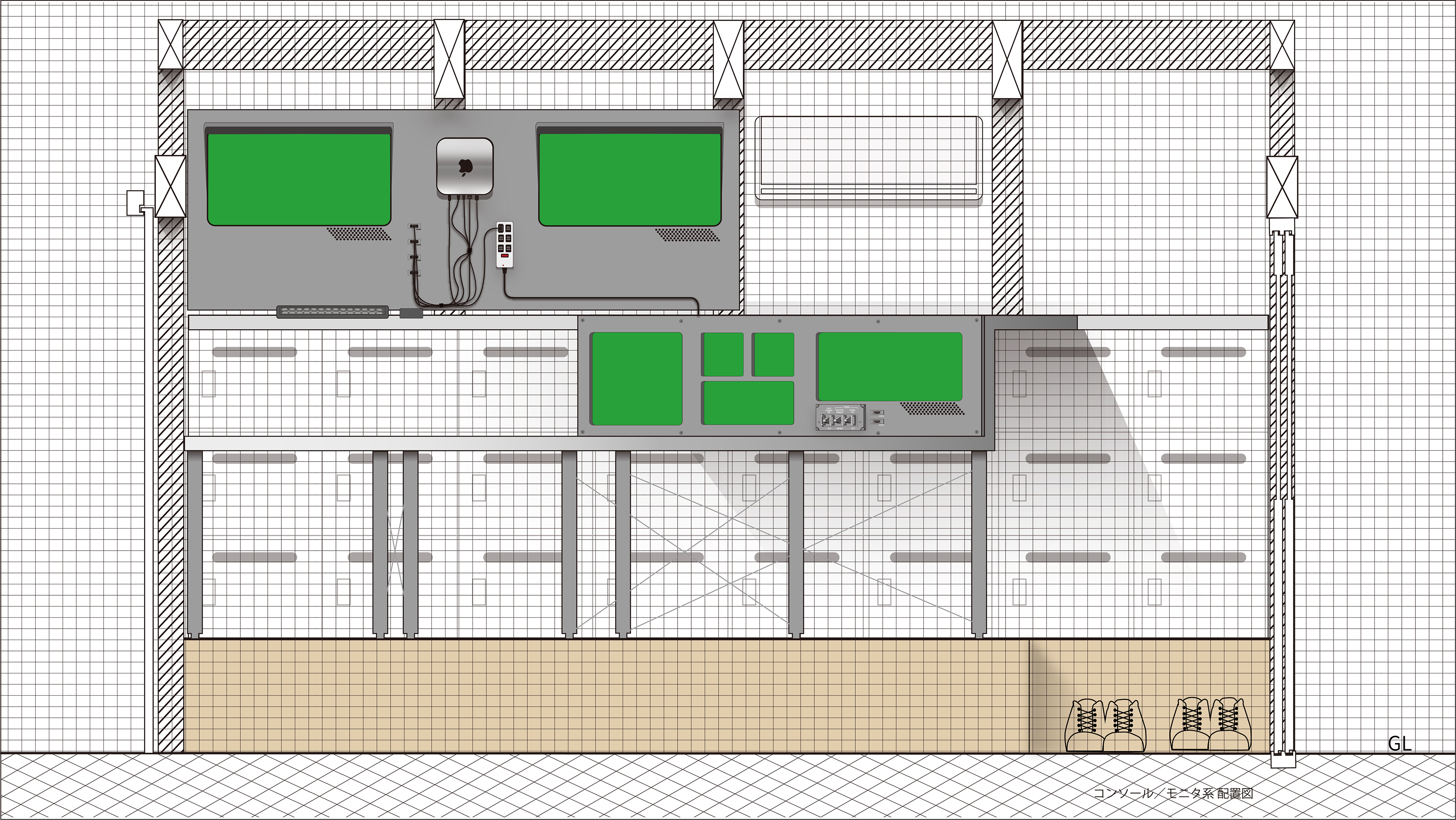 立面（北向き）
