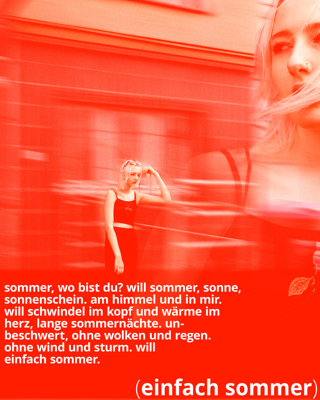 collage + text: einfach sommer