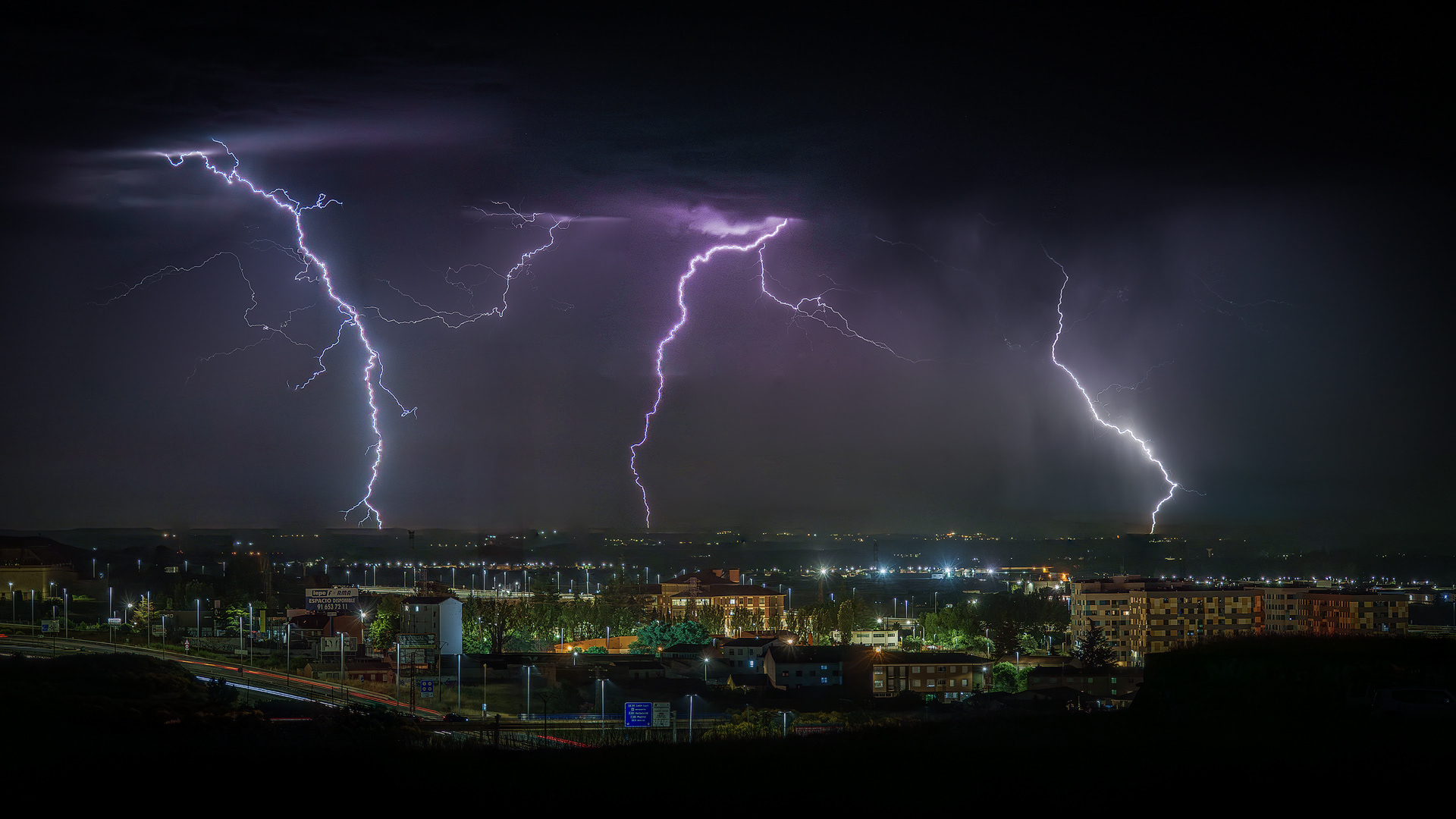 Tormenta desde Las Lomas