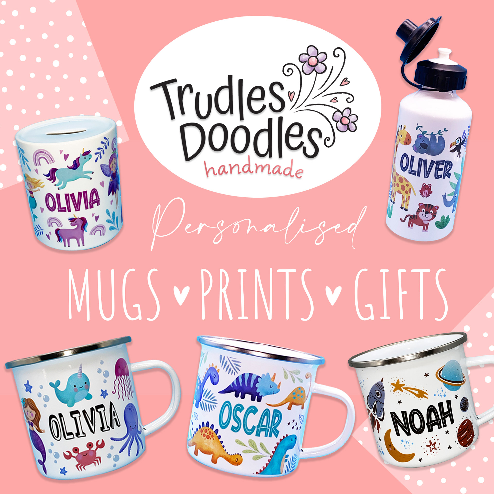 Trudles Doodles Handmade shop - www.trudlesdoodles.co.uk