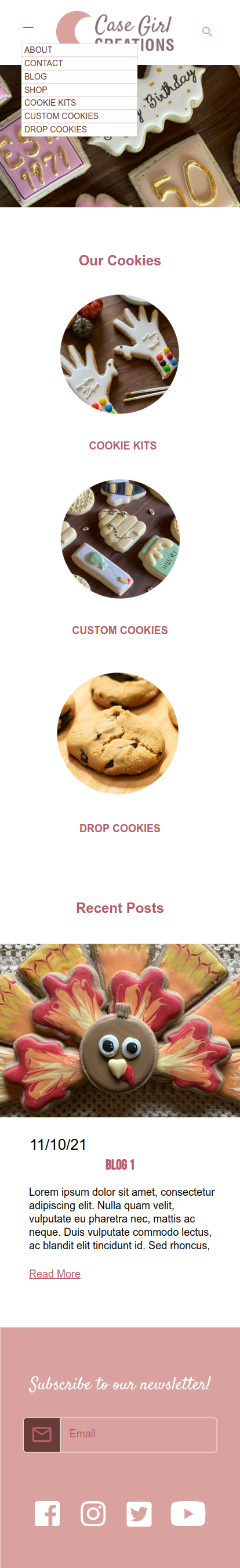 Home Page Mobile