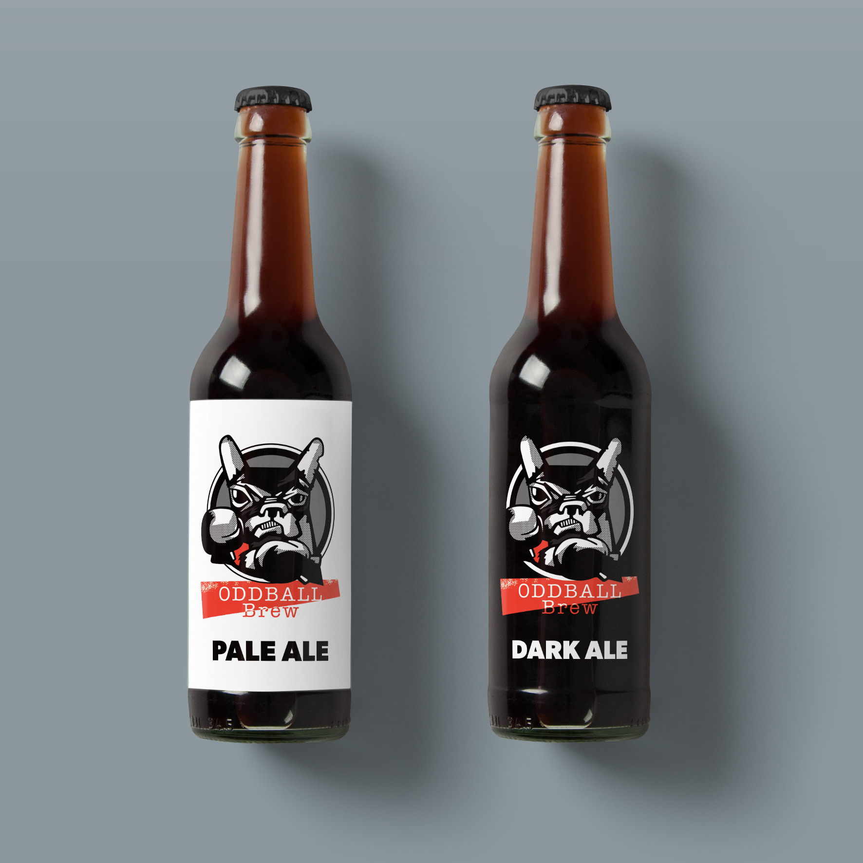 Presentation for a Beer label series