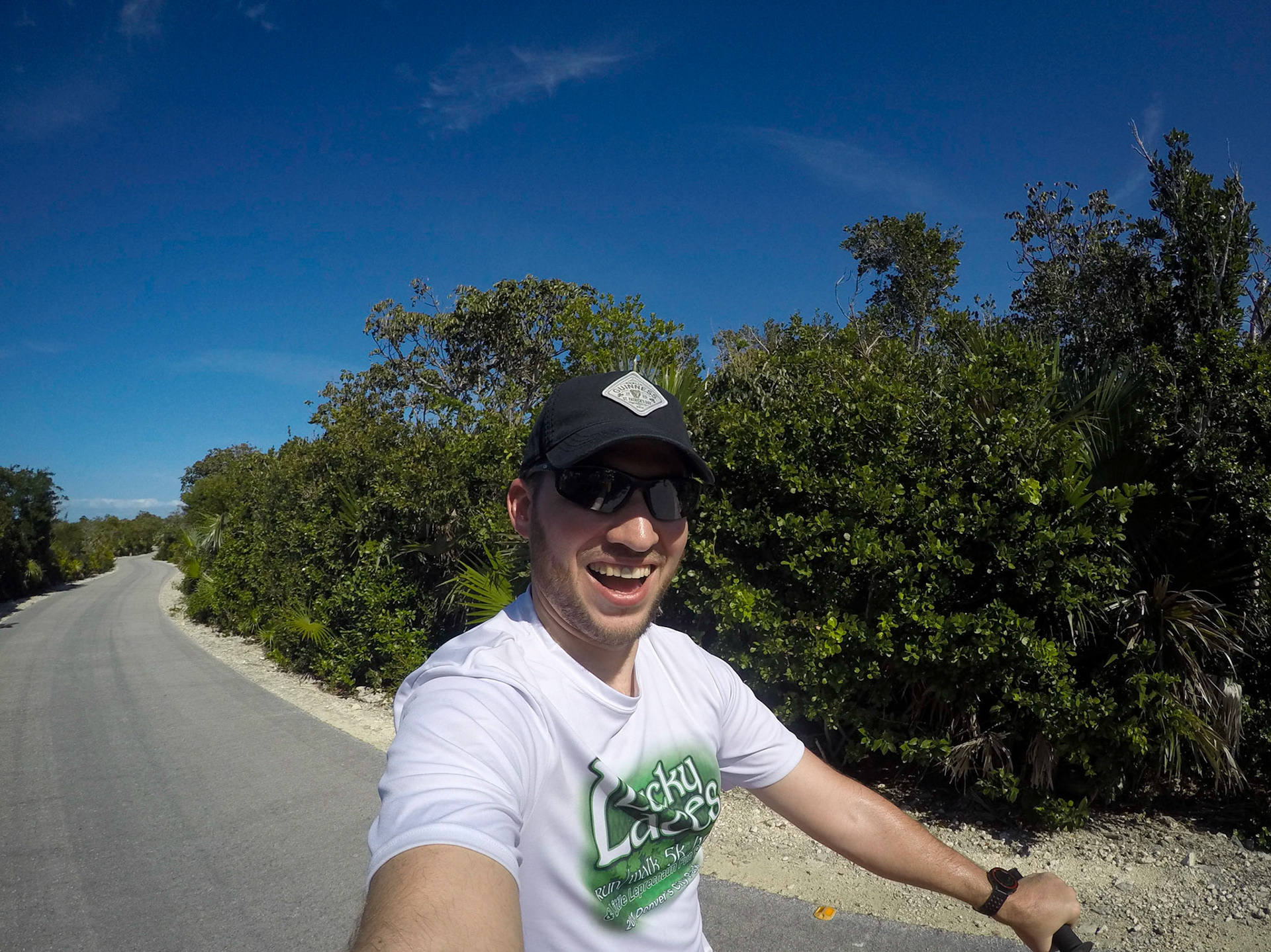 Bike ride selfie with the GoPro