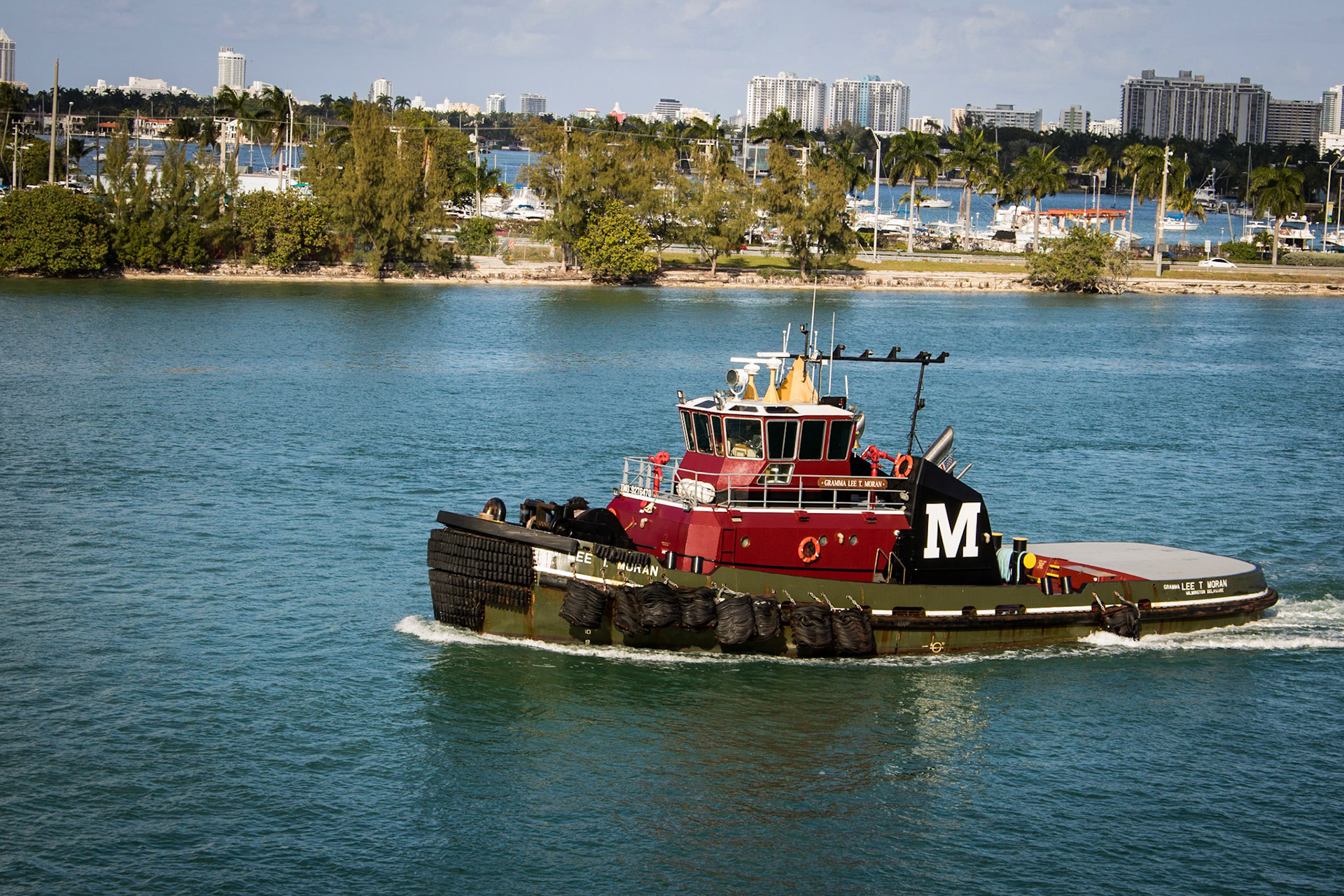 Tugboat Gramma Lee T Moran in the Port of Miami.  http://www.tugboatinformation.com/tug.cfm?id=567