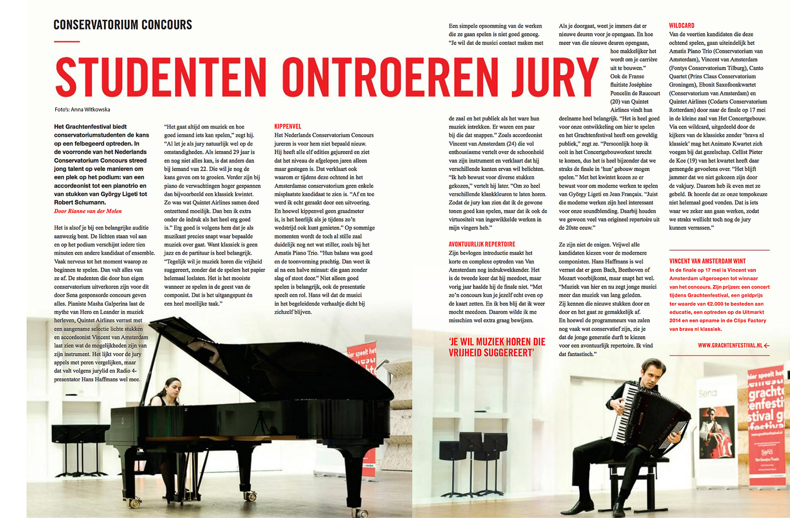 'Performers Magazine voor Uitvoerende Kunstenaars' van Sena Music, Juni 2014