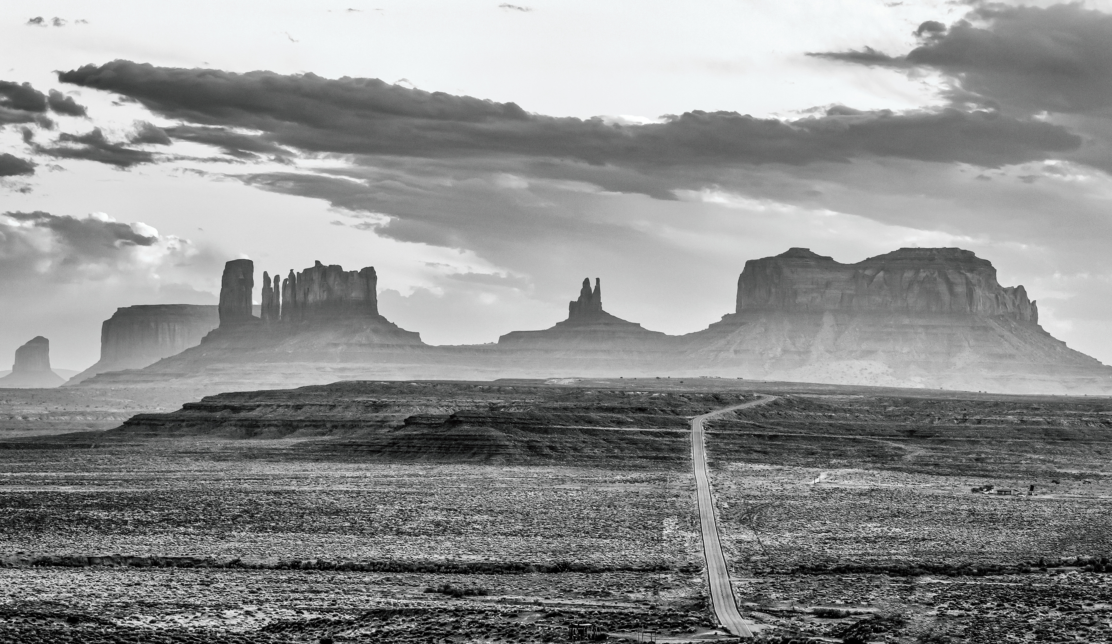 Monument Valley in the Haze - Southeast Utah