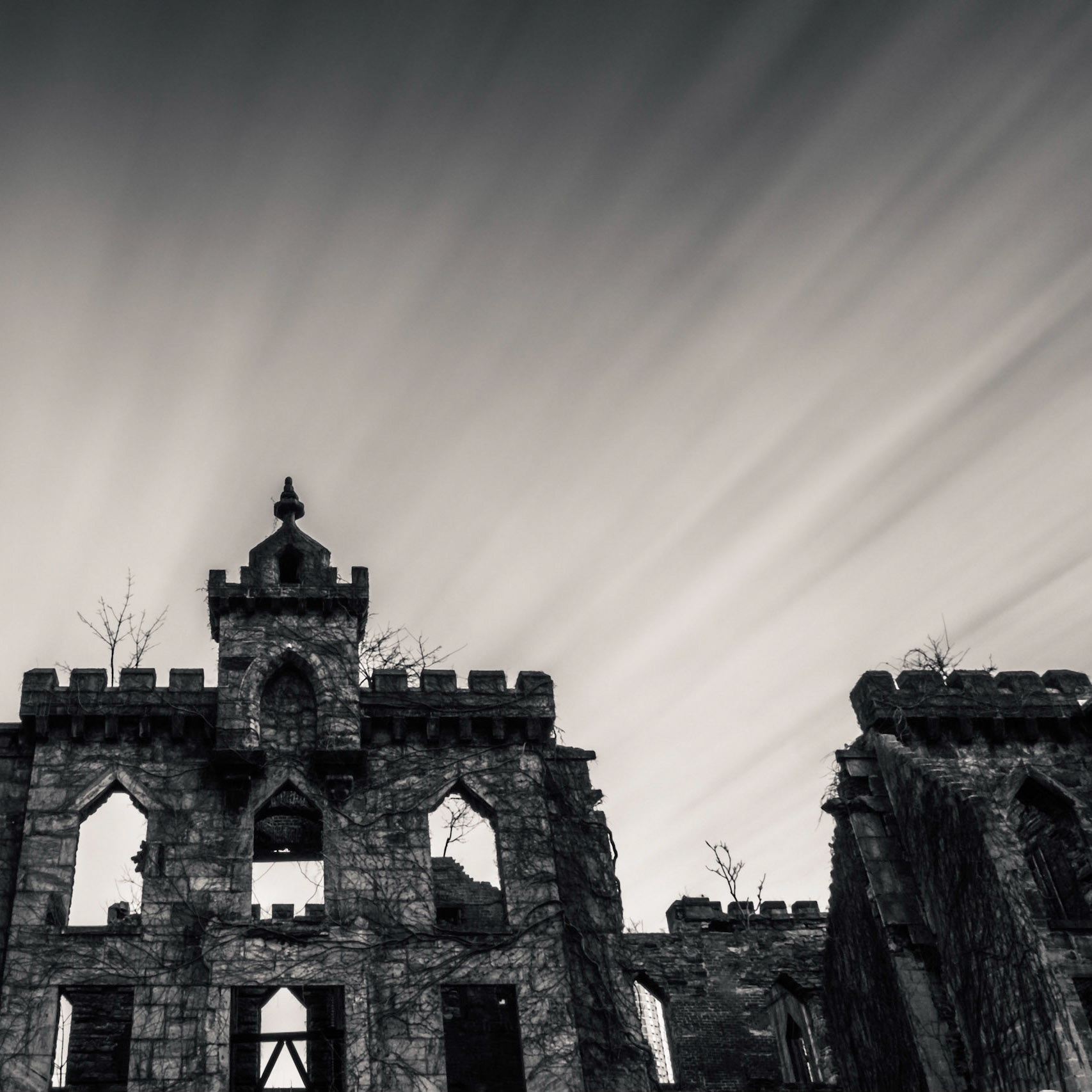Abandoned smallpox ward in NY City