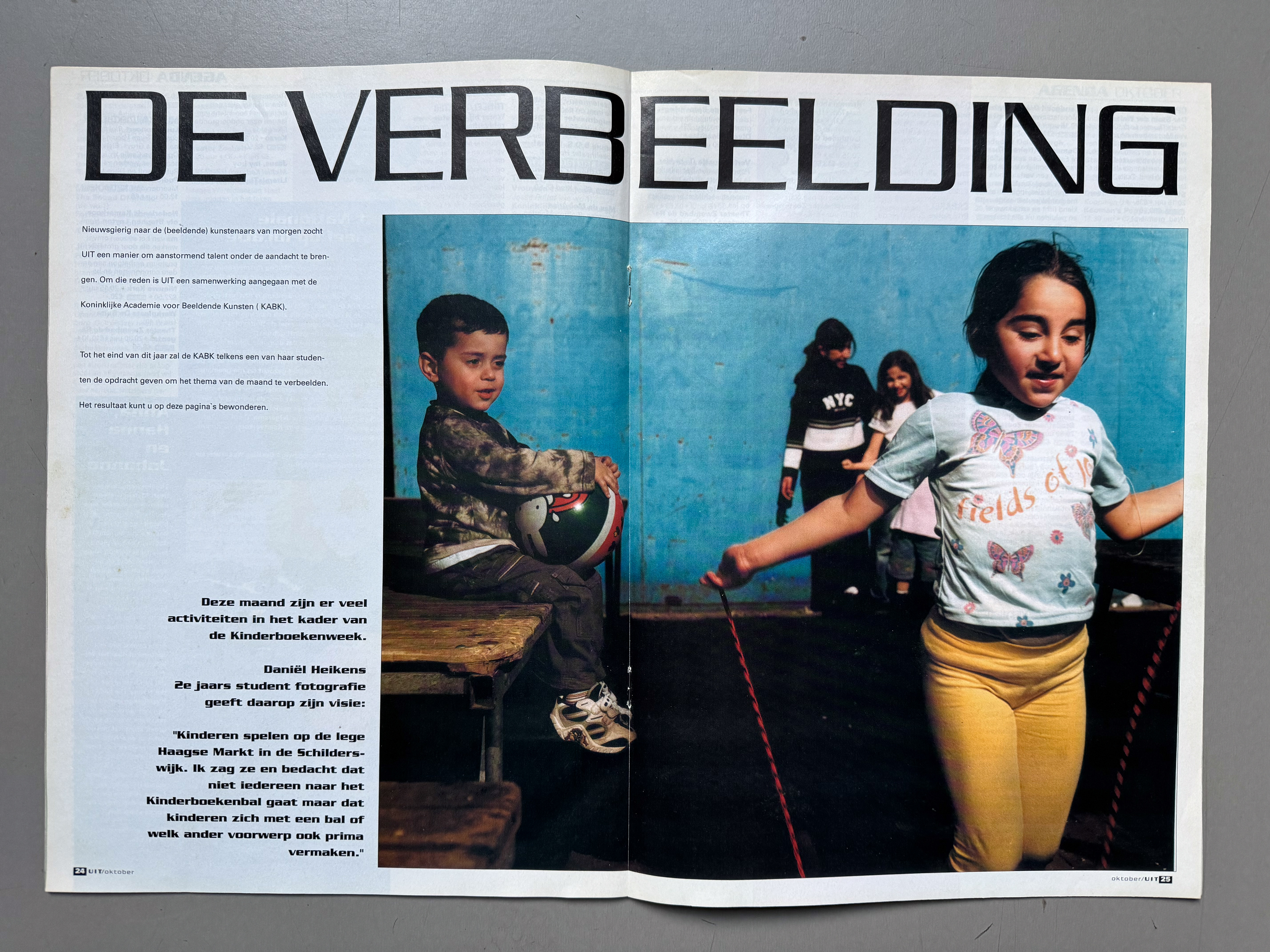 Publicatie in de Haagse 'Uitkrant' 2002