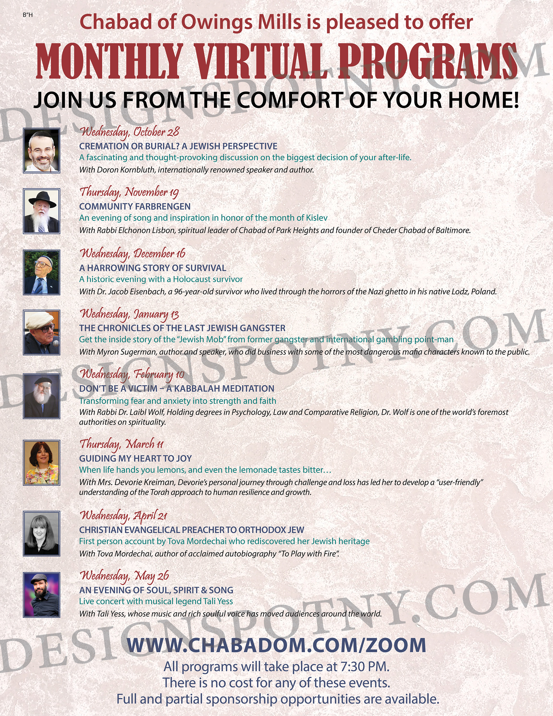 Virtual Monthly Programs