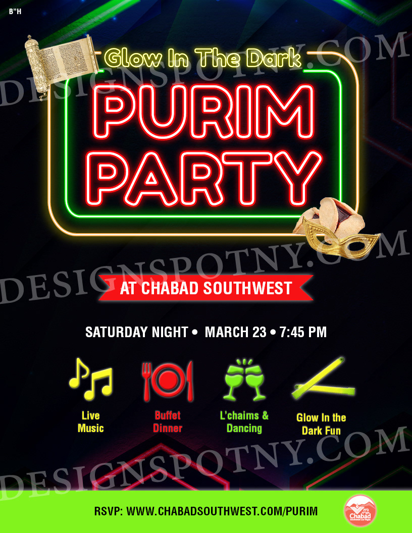 Glow in the dark Purim