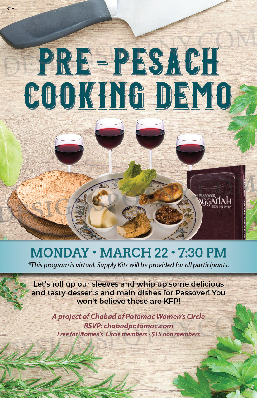 Pesach Cooking Demo