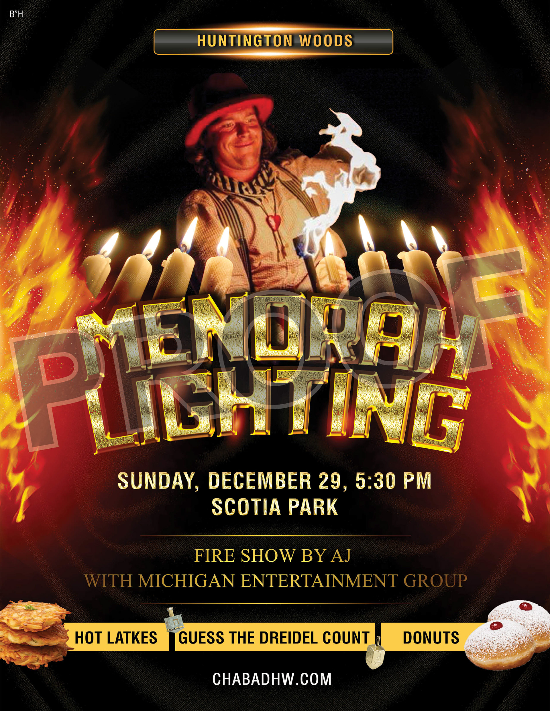 Menora Lighting Fire 1