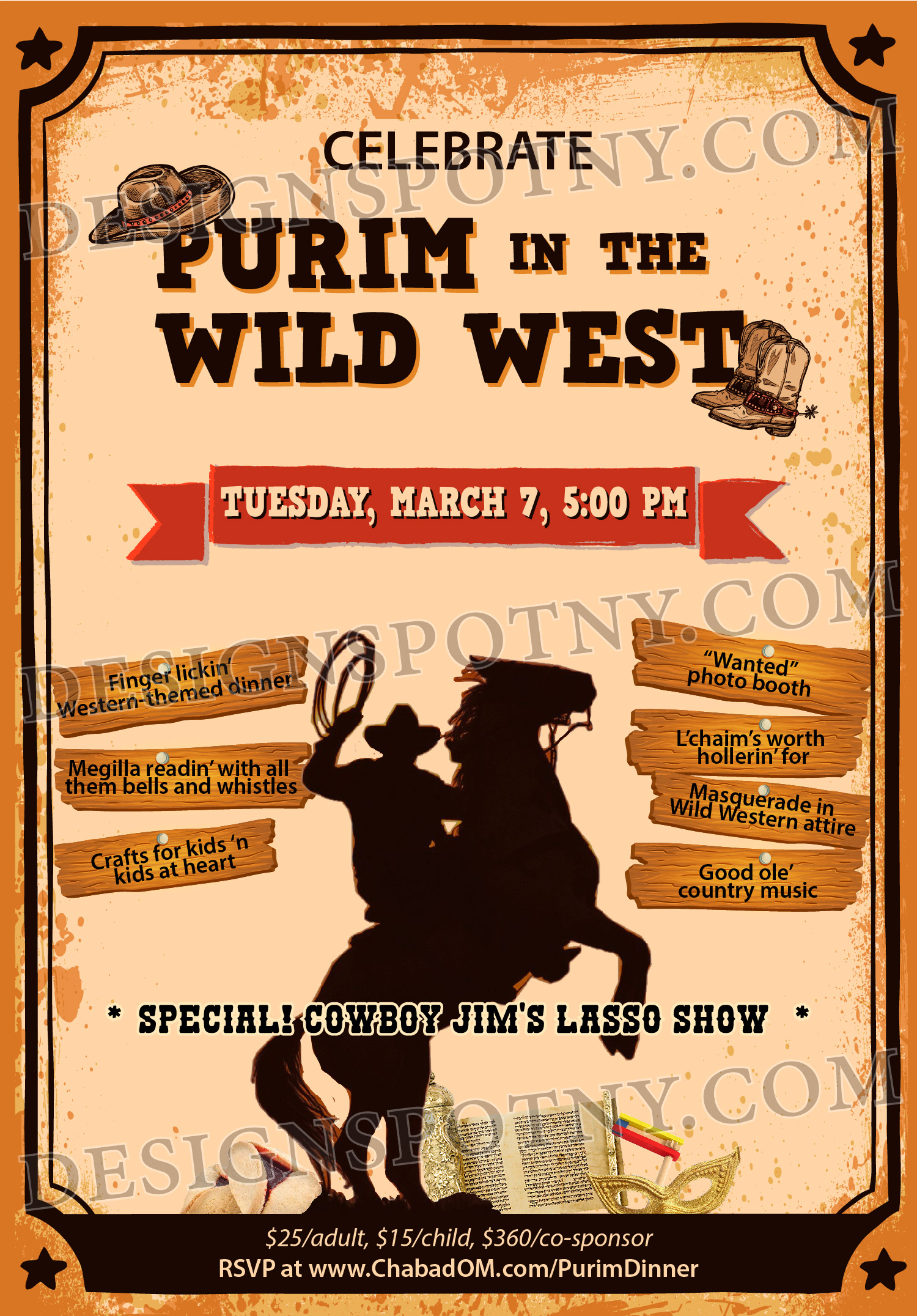 Purim in the Wild West