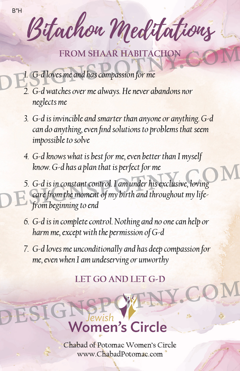 Bitachon Meditations