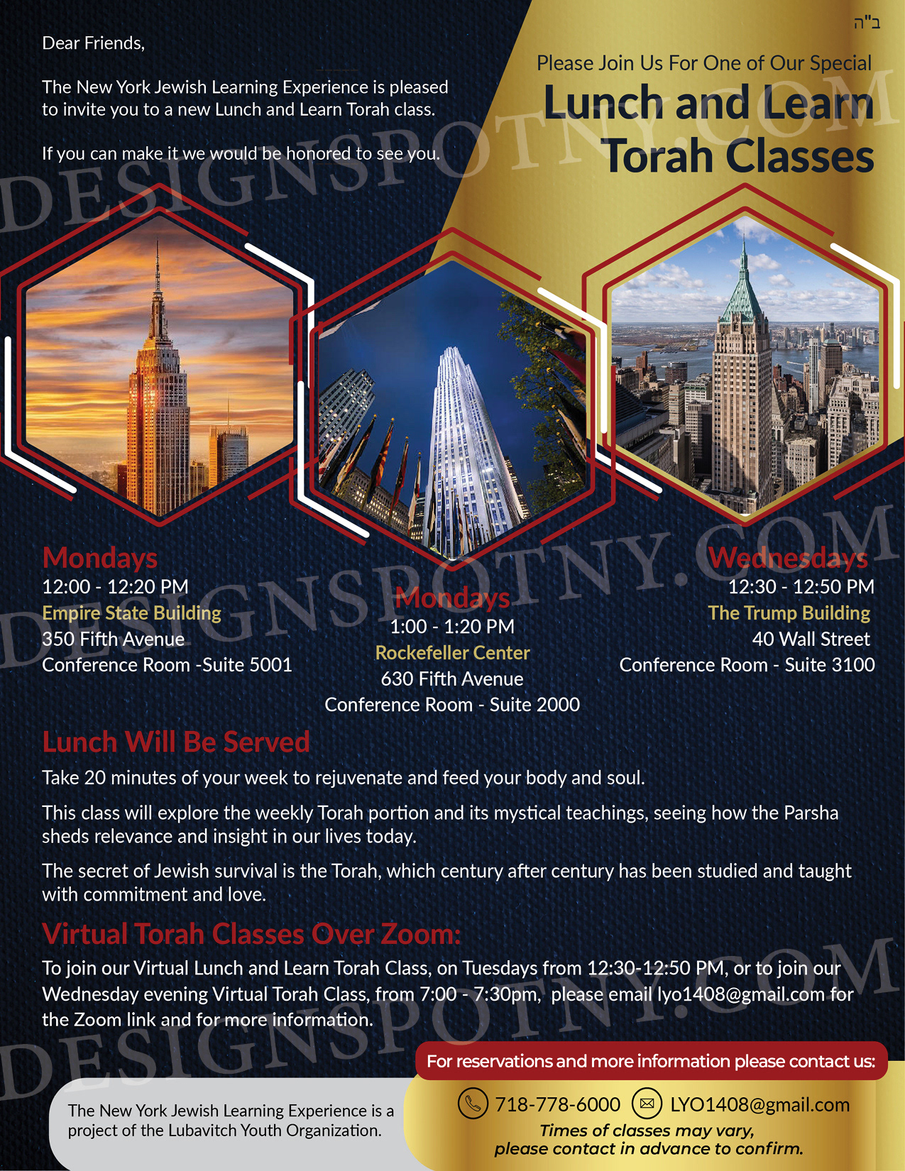 Lunch and Learn Classes 2