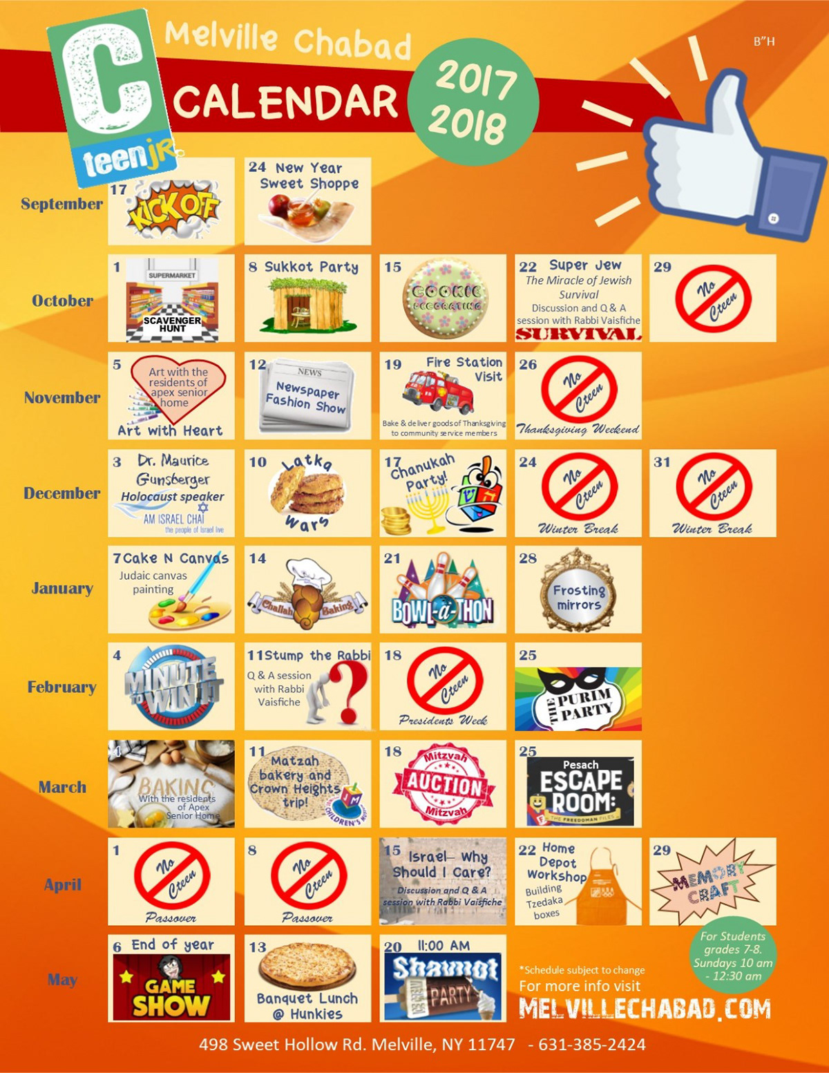 Cteen Calendar