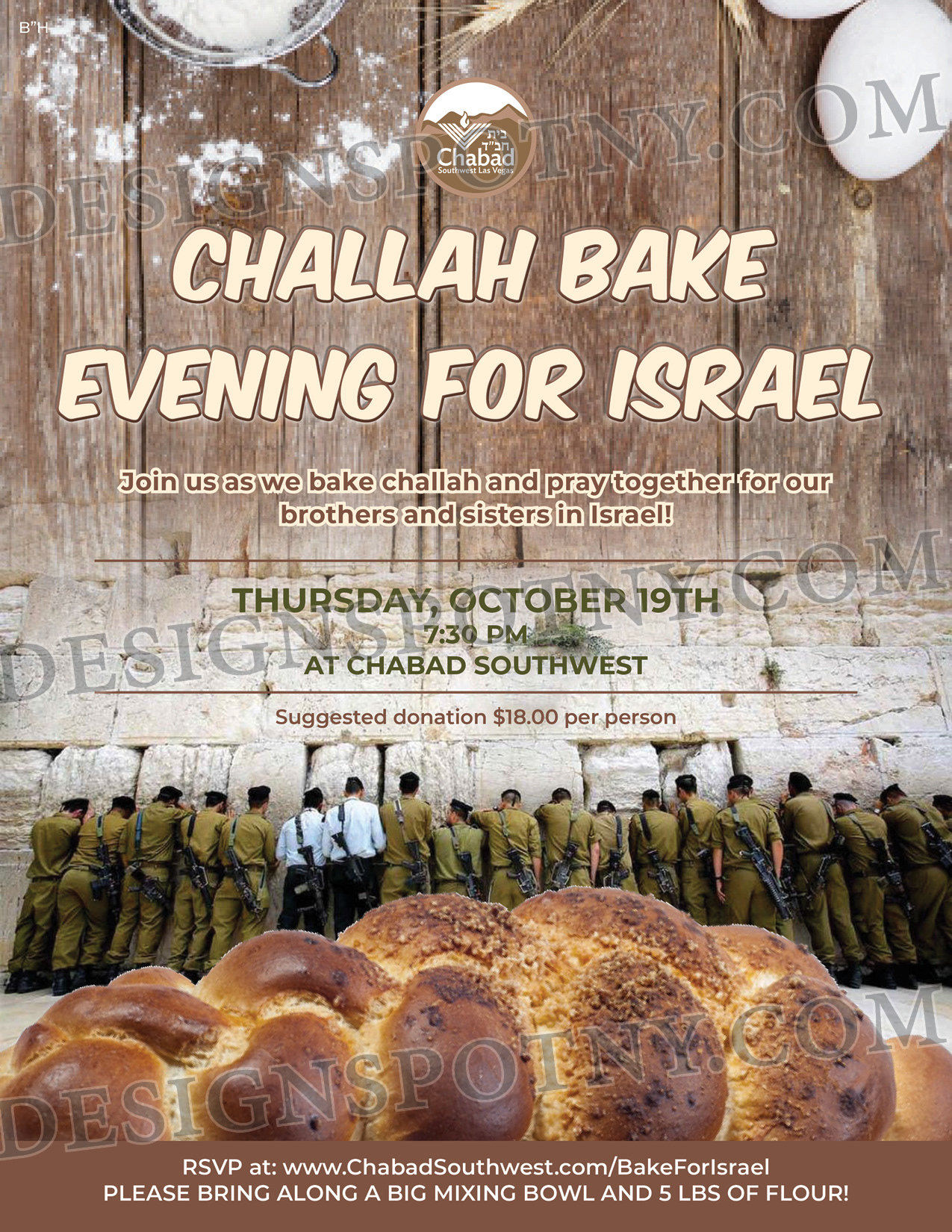 Challah bake for Israel 2