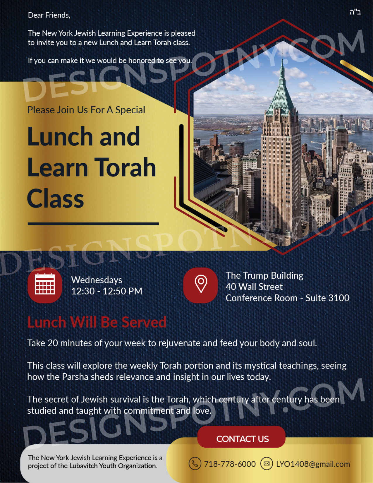 Lunch and Learn Class 1