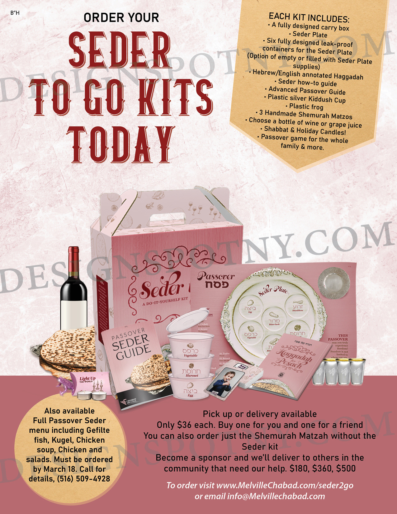 Seder Kits Pink