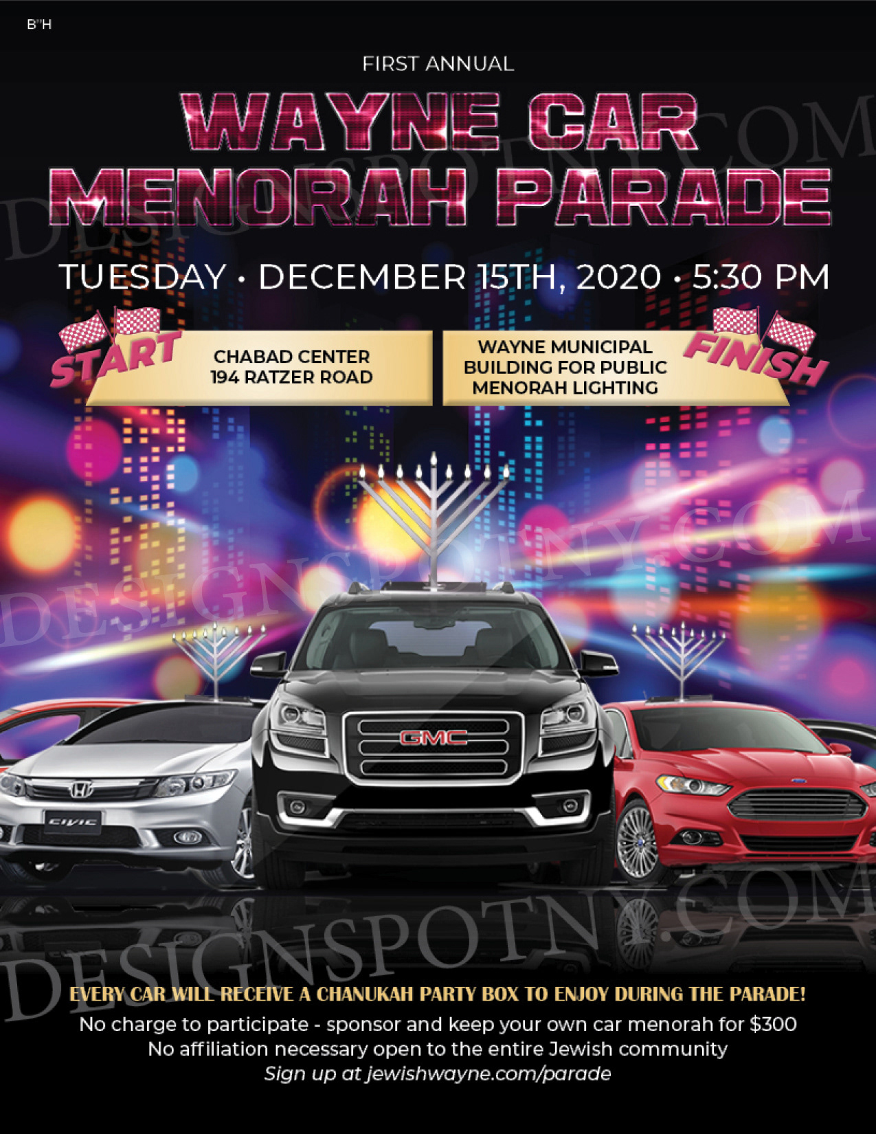 Car Menorah Parade