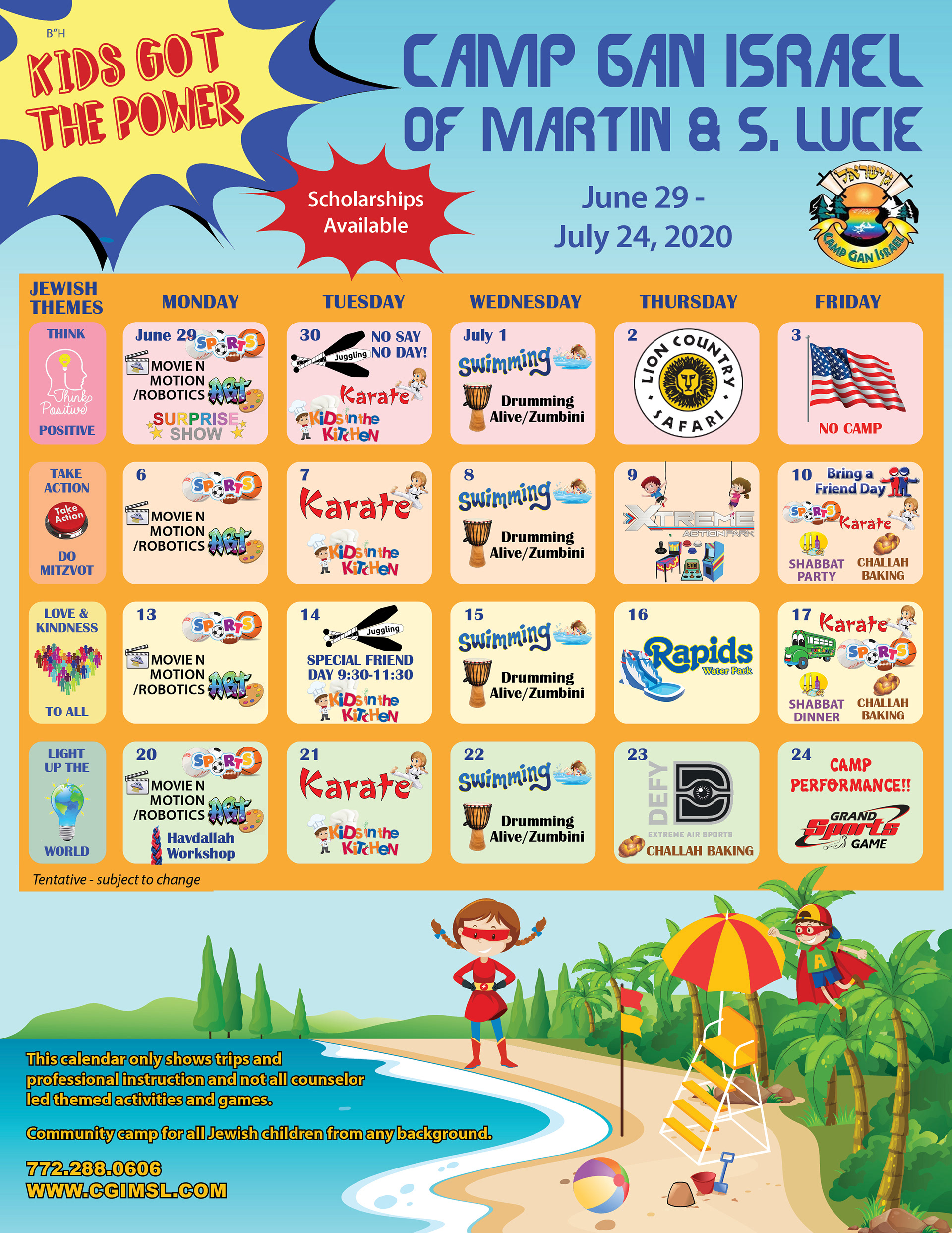 Kids Got Power Calendar 1