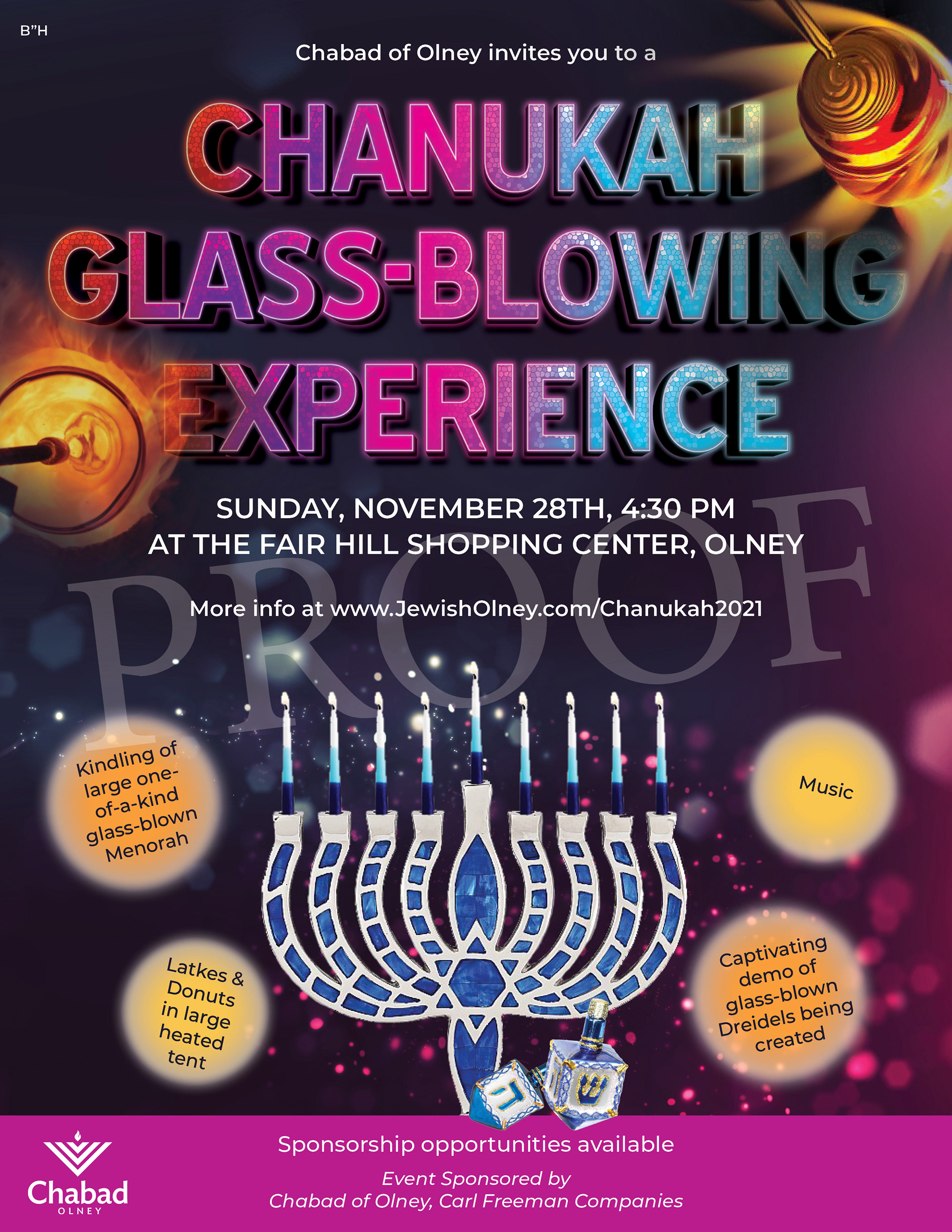 Chanukah Glass Blowing