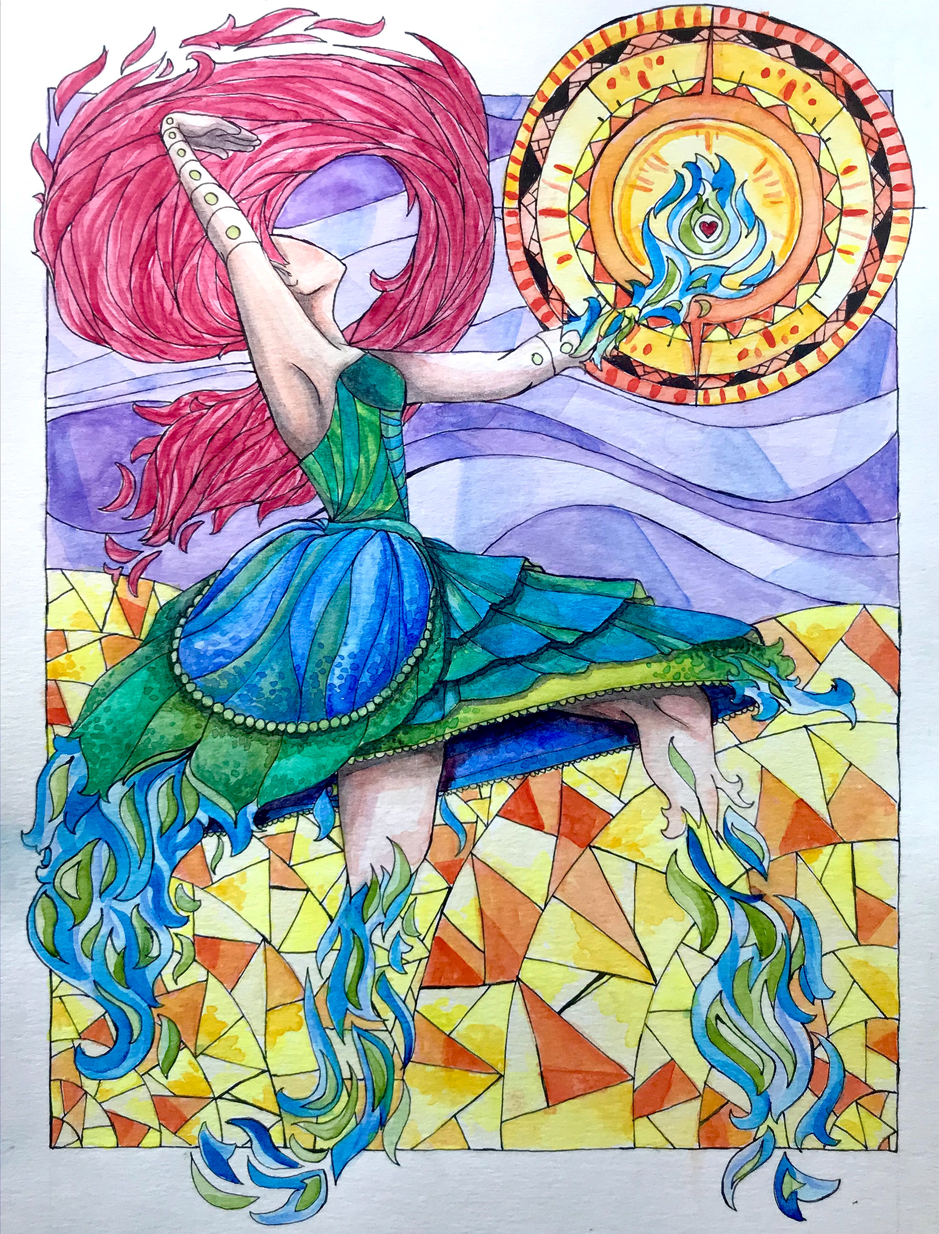 watercolor/pen