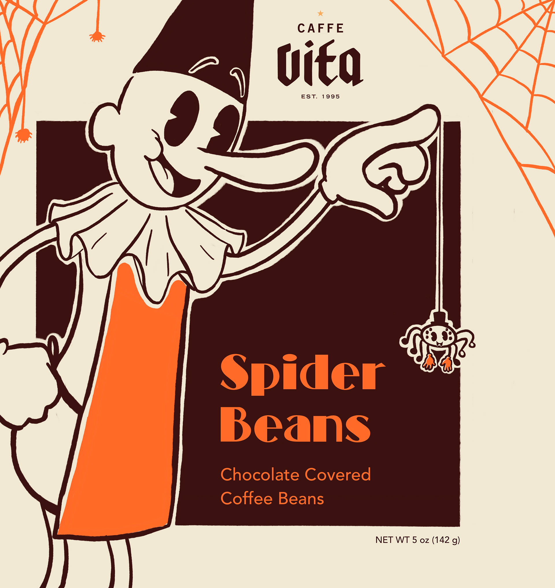 Chocolate Covered Coffee Beans Label