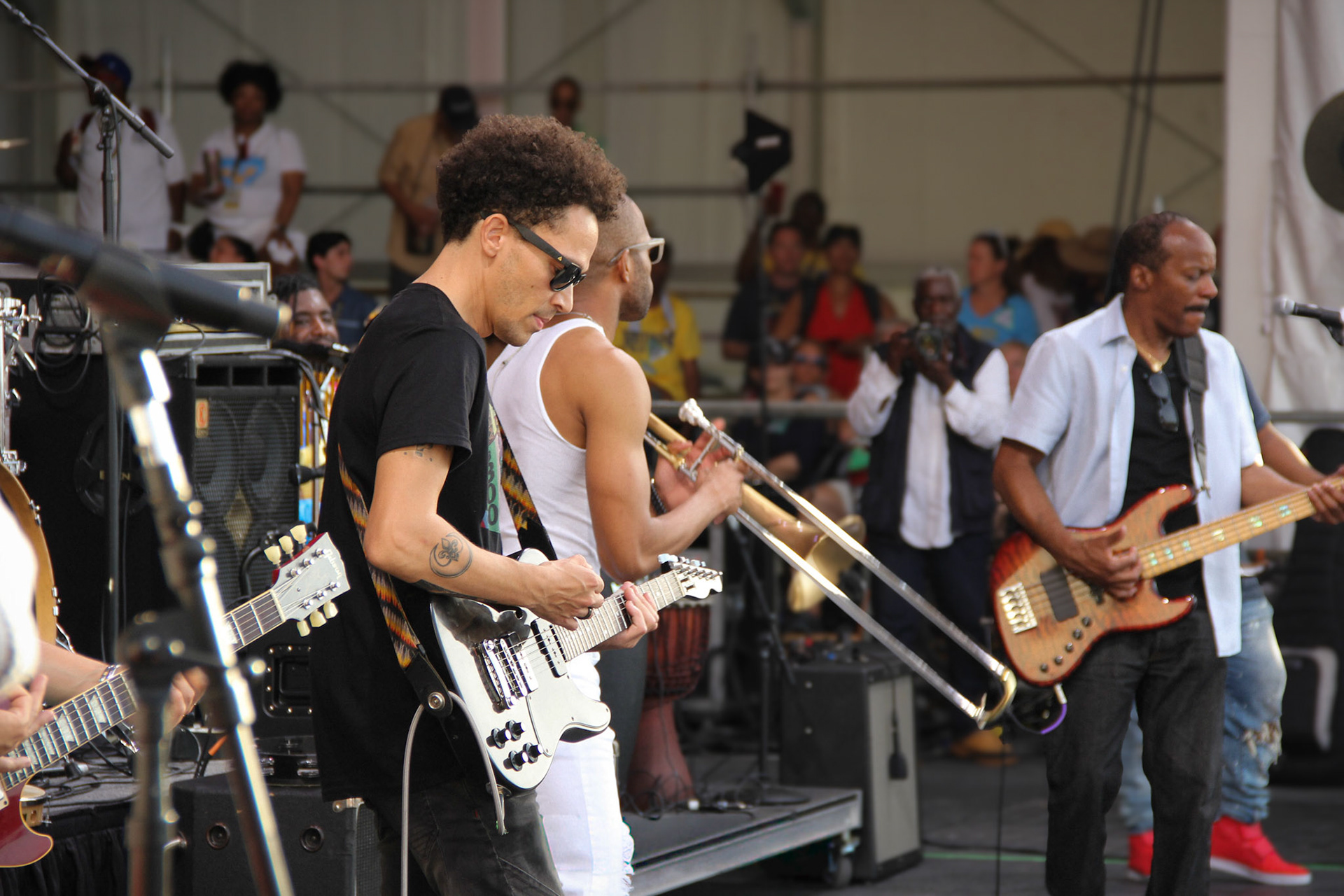 Ian Neville of Dumstaphunk50th Annual Jazz and Heritage FestivalNew Orleans