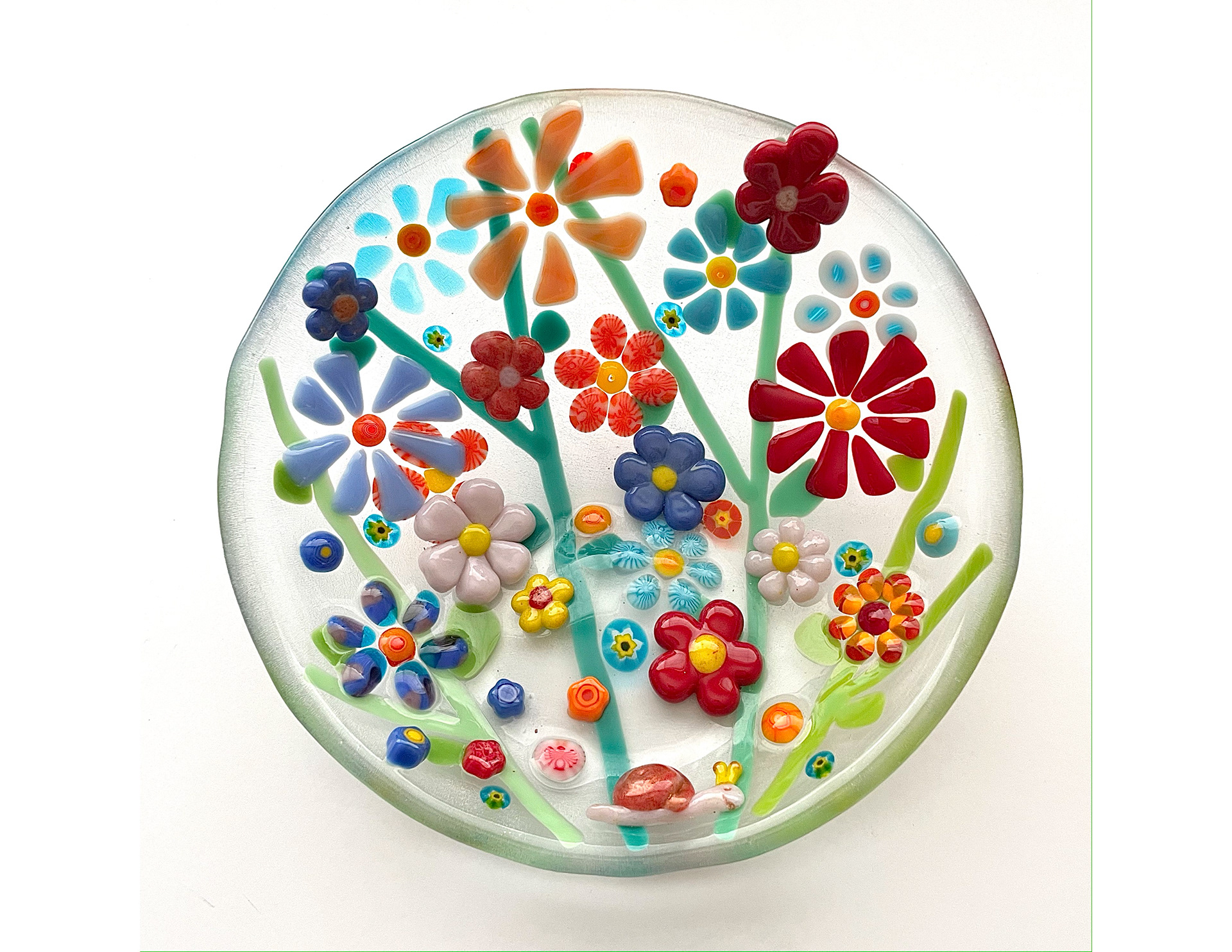 Hi Lo Wildflower Bowl 8"