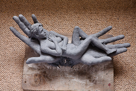 Slumbering Muse is now cast In bronze and part of an edition of six. It measures 16” x 5”